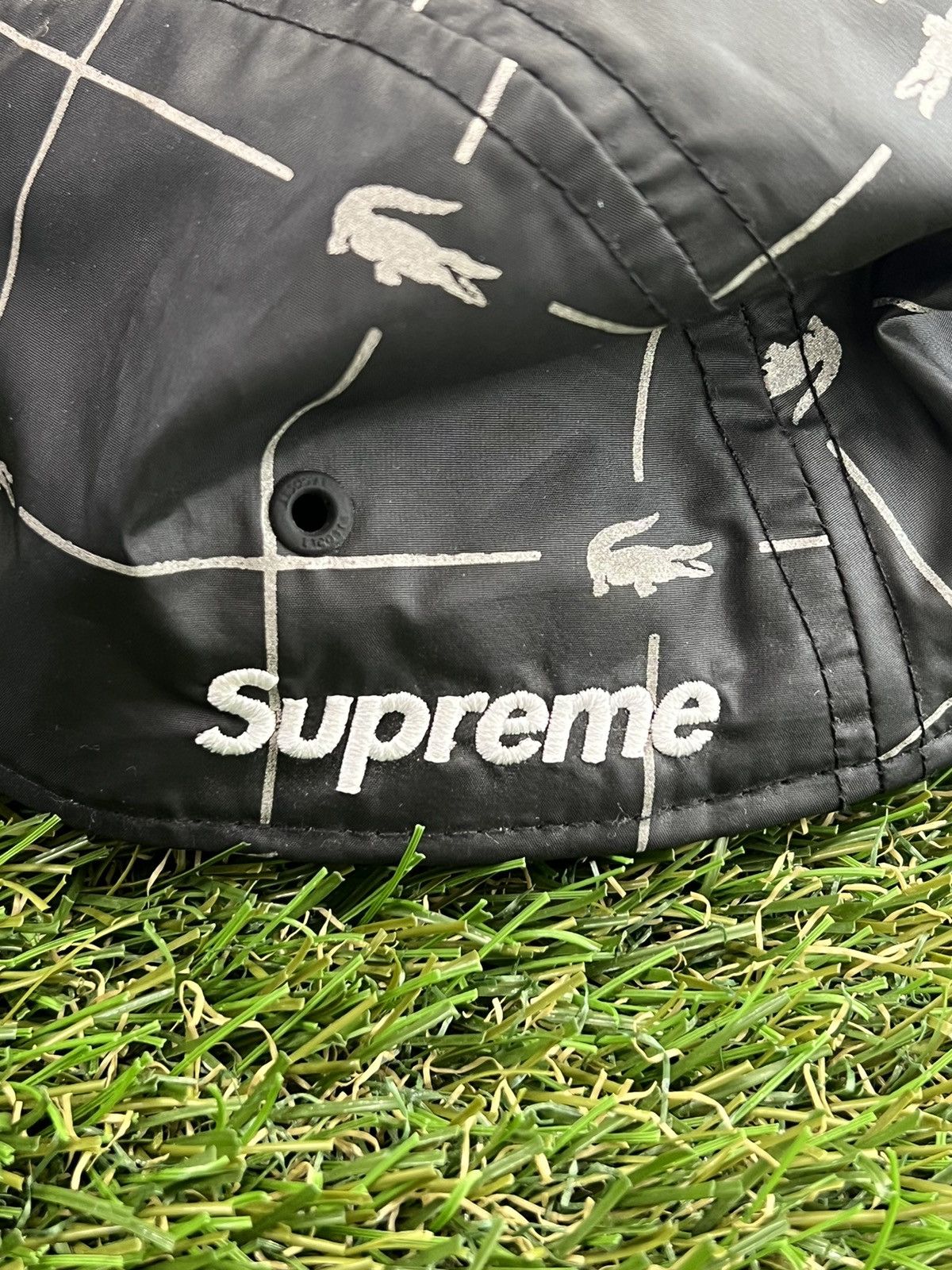 Lacoste × Supreme Supreme Lacoste Reflective Nylon Camp Cap Size ONE SIZE - 4 Thumbnail