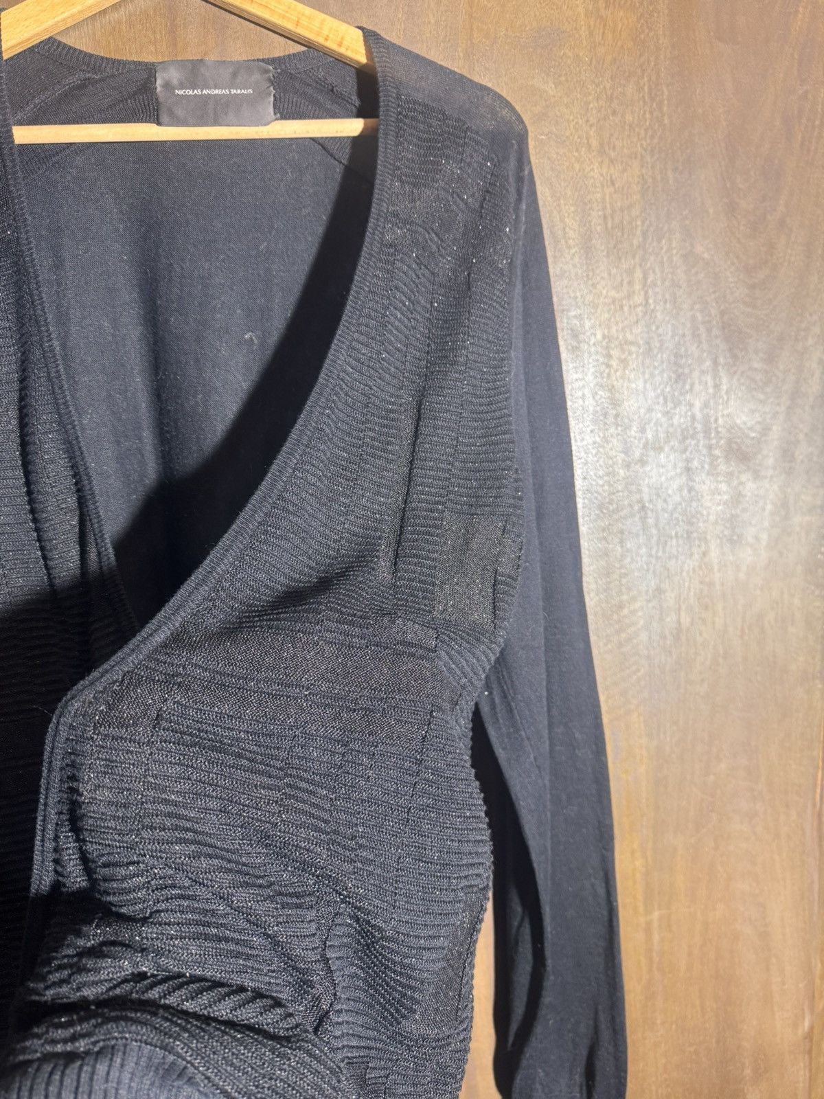 Nicolas Andreas Taralis nat nicolas andreas taralis drapped black cotton sweater Size US S / EU 44-46 / 1 - 8 Thumbnail