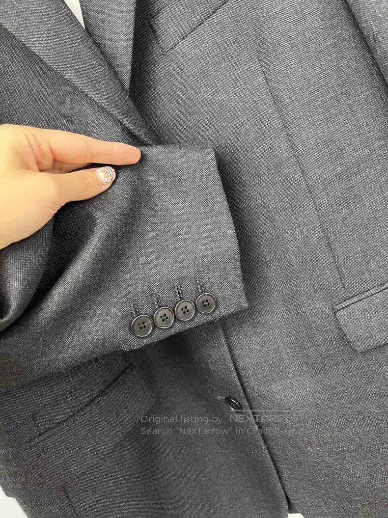 The Row The Row size S Grey wool blazer Size 34S - 6 Thumbnail