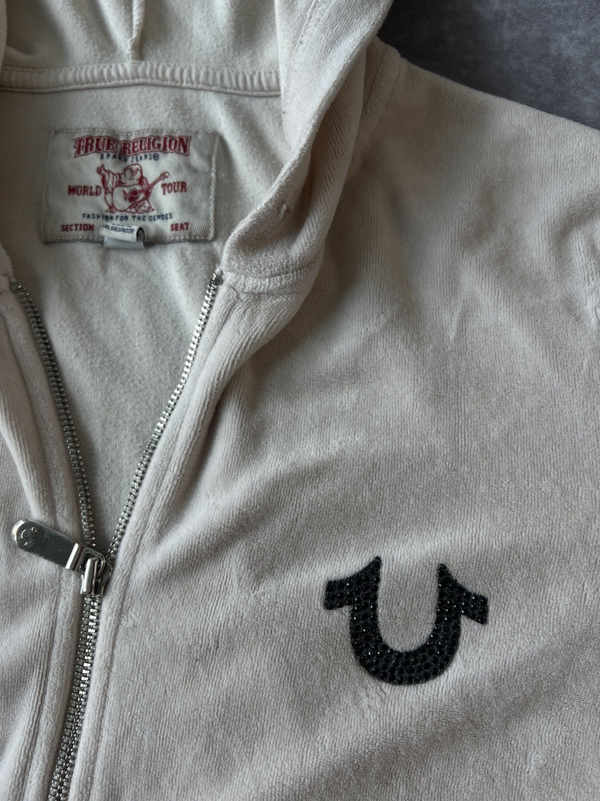 True Religion True Religion Big T Logo Full Zip Hoodie S Size Size S / US 4 / IT 40 - 3 Thumbnail