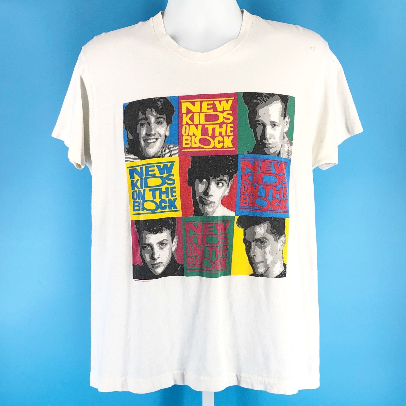 New Kids on the Block 1989 tshirt double sided XL vintage
