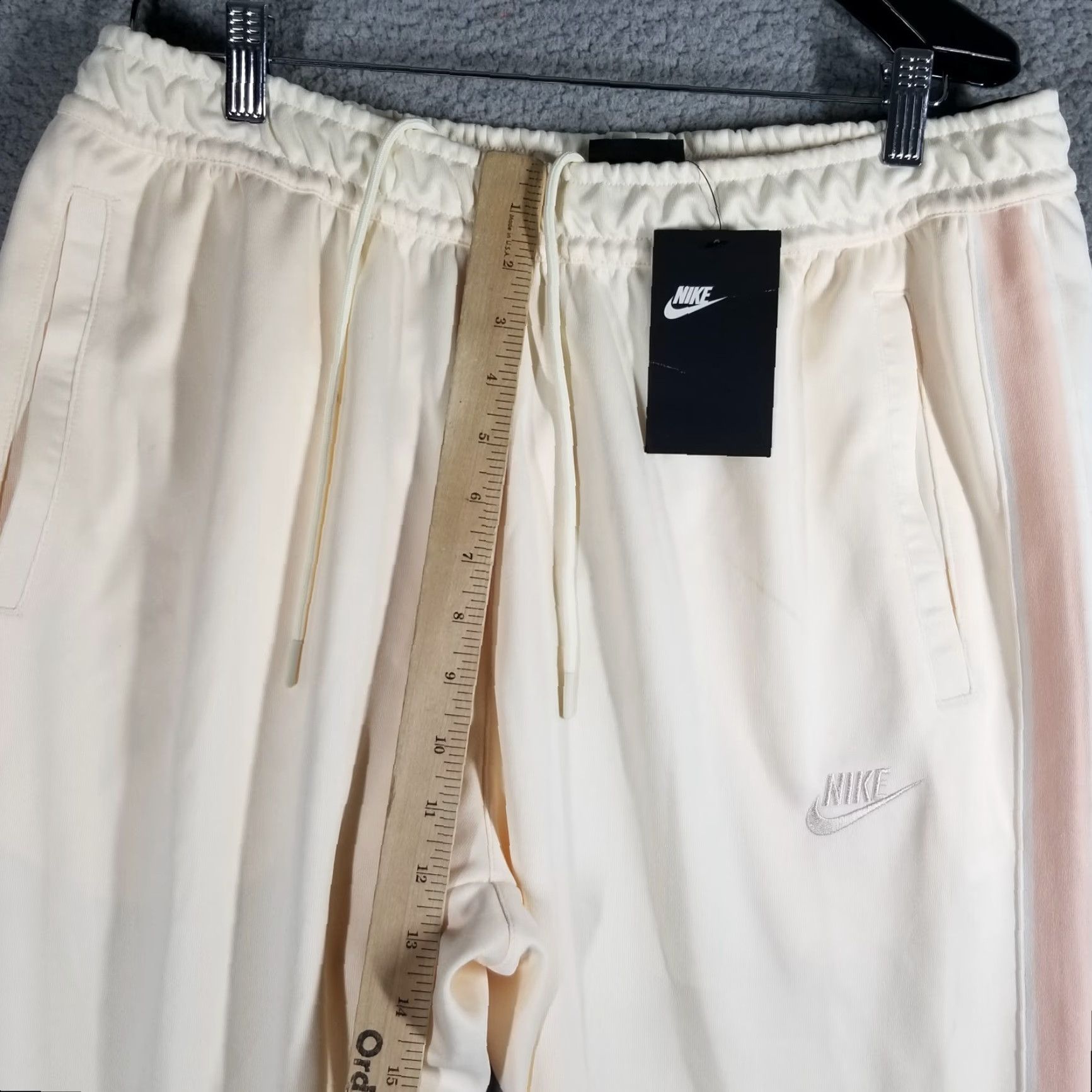 Nike Nike Heritage Pants Casual Striped Adult Large Pale Ivory Mens Size US 33 - 6 Thumbnail