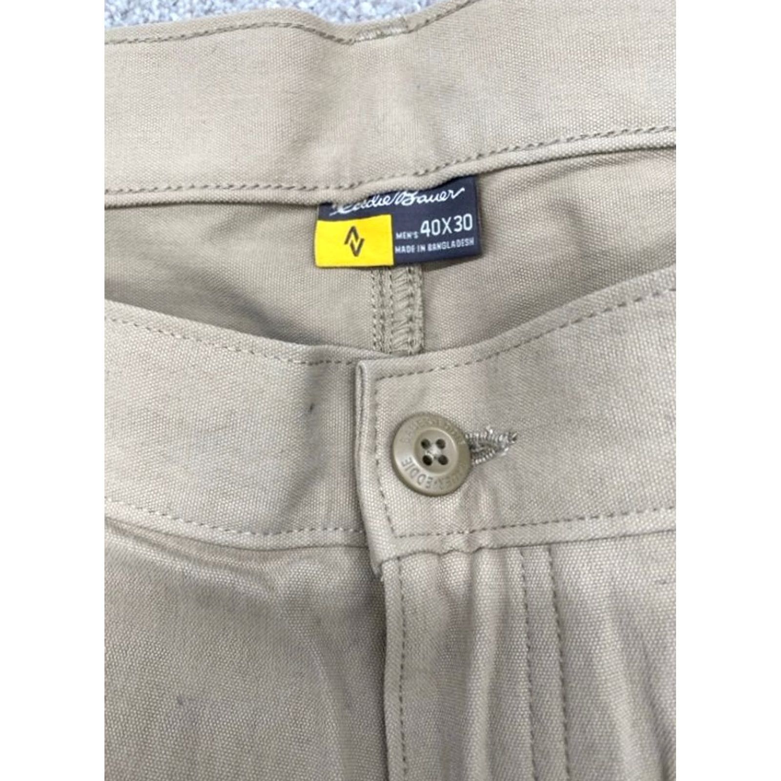 Eddie Bauer Eddie Bauer Men’s Beige Tahoma Rugged Cold Weather Cargo Work Pants 40 x 30 Size US 40 / EU 56 - 4 Thumbnail