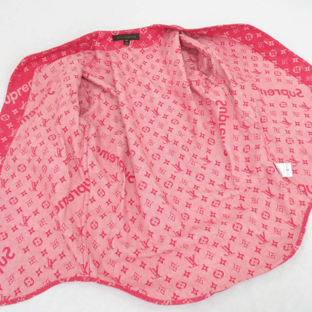 Louis Vuitton × Supreme Louis Vuitton x Supreme Jacquard Denim Baseball Jersey Size US XS / EU 42 / 0 - 6 Thumbnail