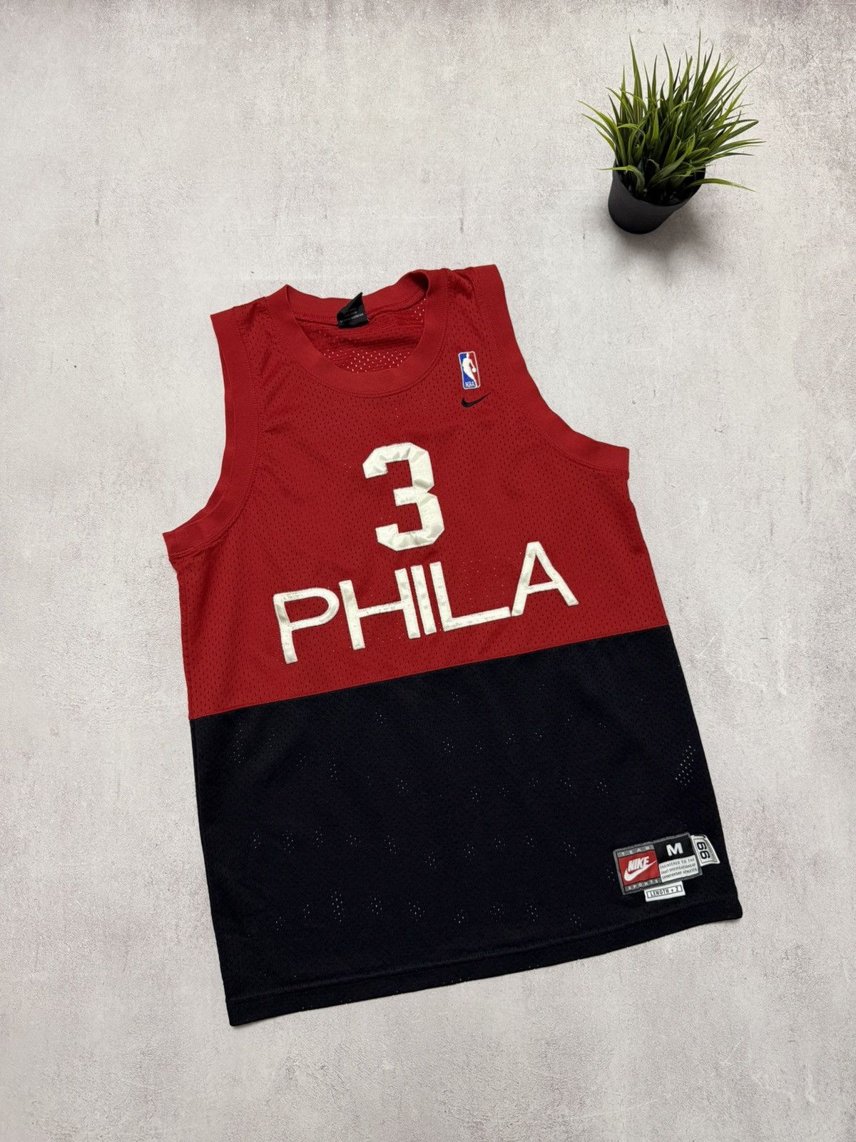 NBA × Nike × Vintage Vintage Nike Iverson Phila #3 Jersey Basketball NBA 90s Size US M / EU 48-50 / 2 - 1 Thumbnail