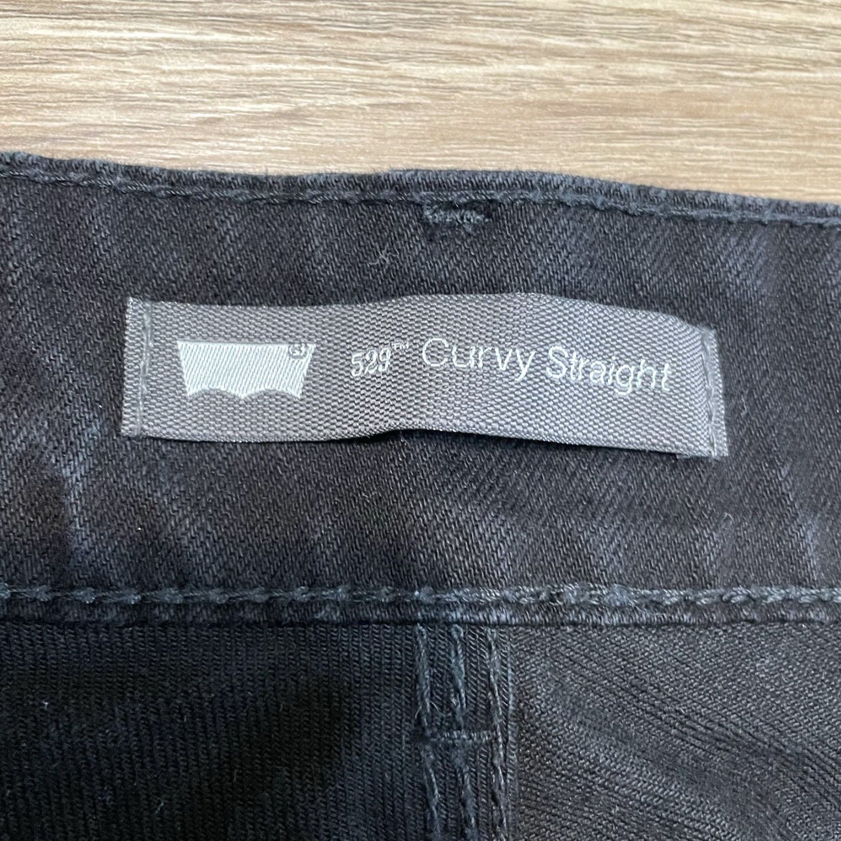 Levi's VINTAGE Levi's 529 Jeans Women's Black Dark Wash Straight Size 6 Medium 6M Women Jeans Size 28" / US 6 / IT 42 - 2 Thumbnail