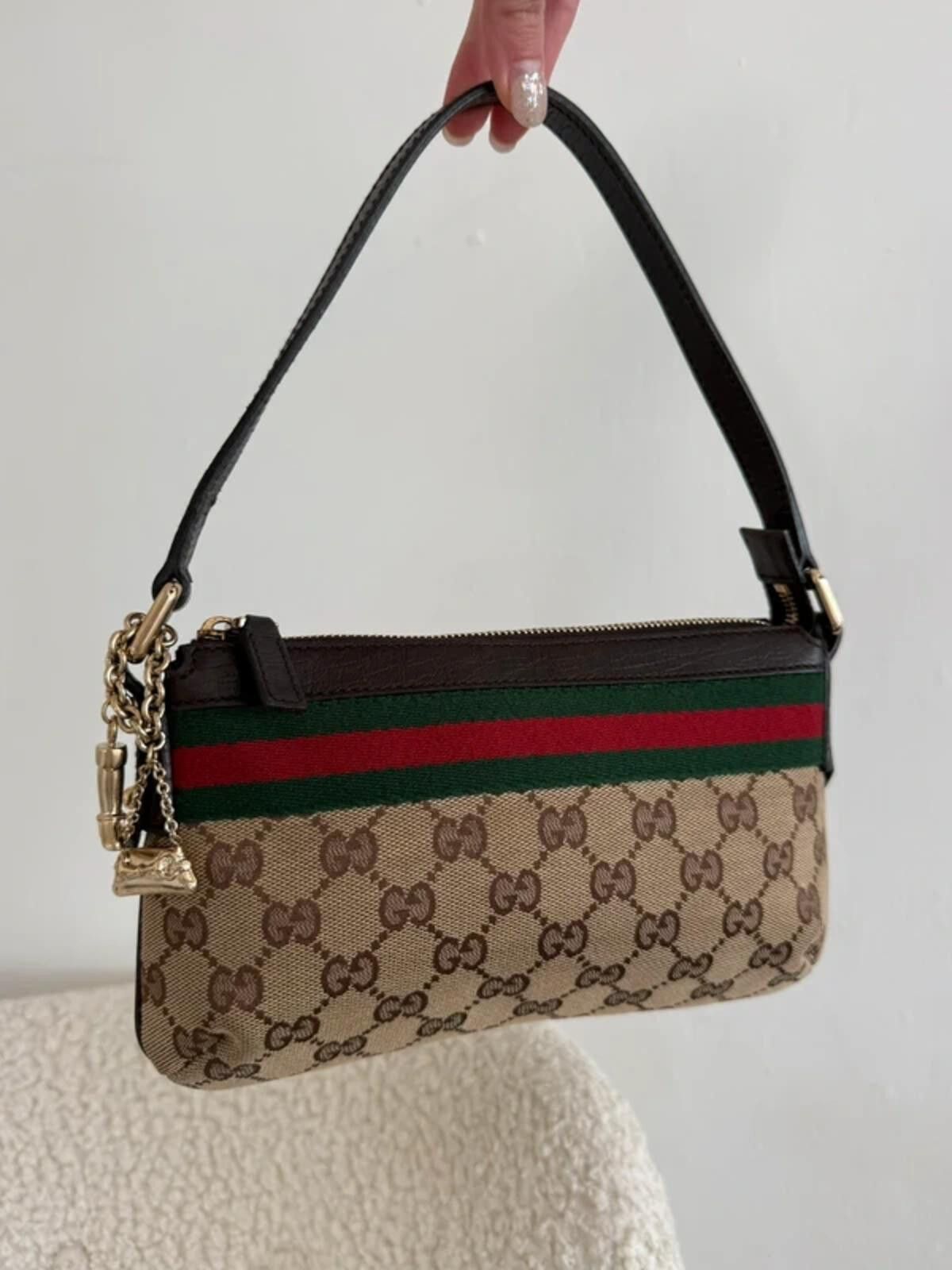 Gucci Gucci GG Canvas Sherry Line Mini Shoulder Bag Size ONE SIZE - 3 Thumbnail