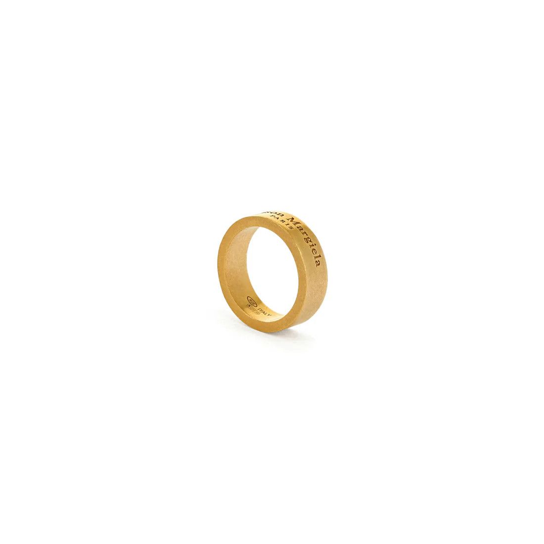 Maison Margiela o1s22i1n1124 Size: 9 / Logo Ring in Gold Size ONE SIZE - 2 Thumbnail