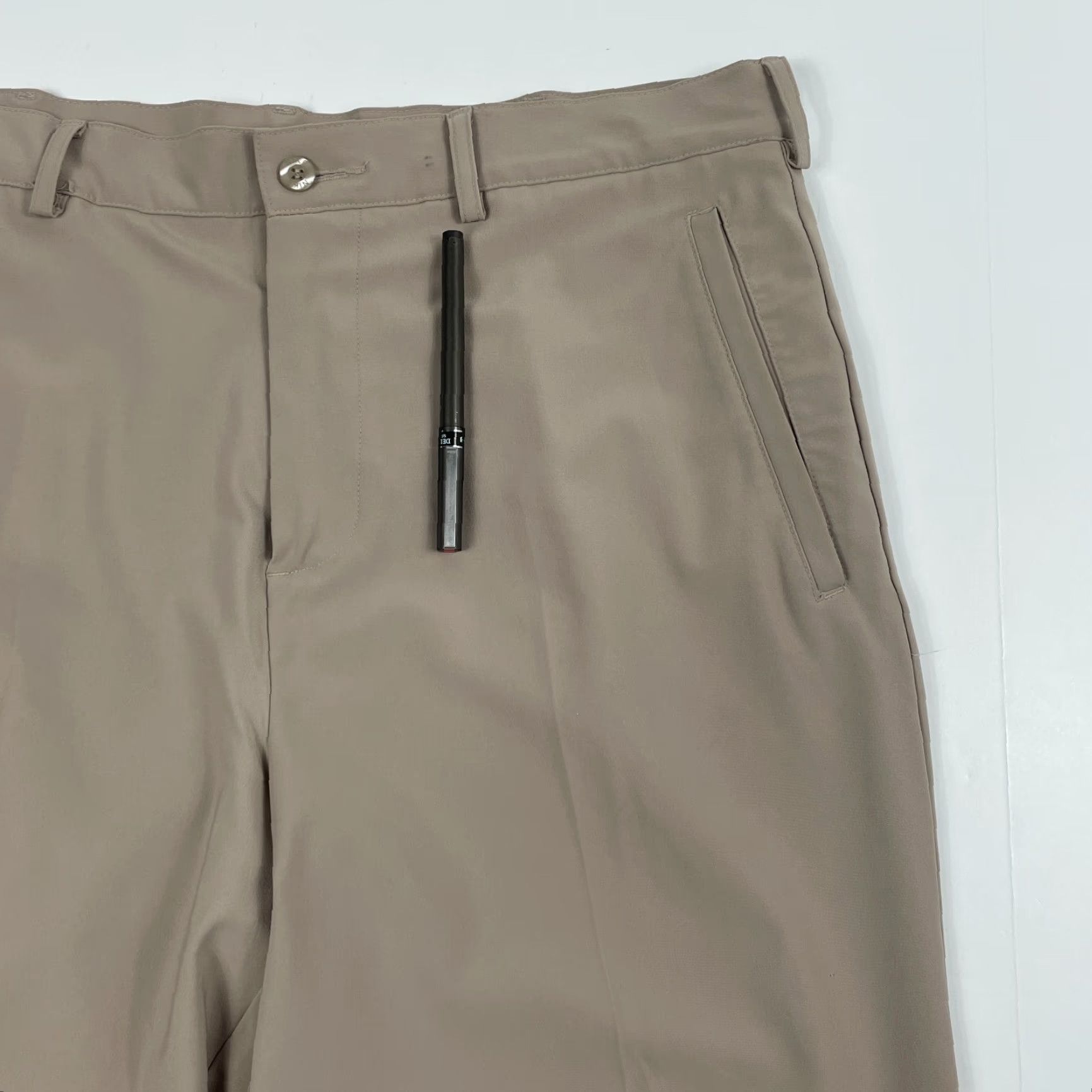 Nike Nike Pants Mens 34 x 30 Beige Golf Straight Leg Flat Front Stretch Outdoors Tan Size US 34 / EU 50 - 3 Thumbnail