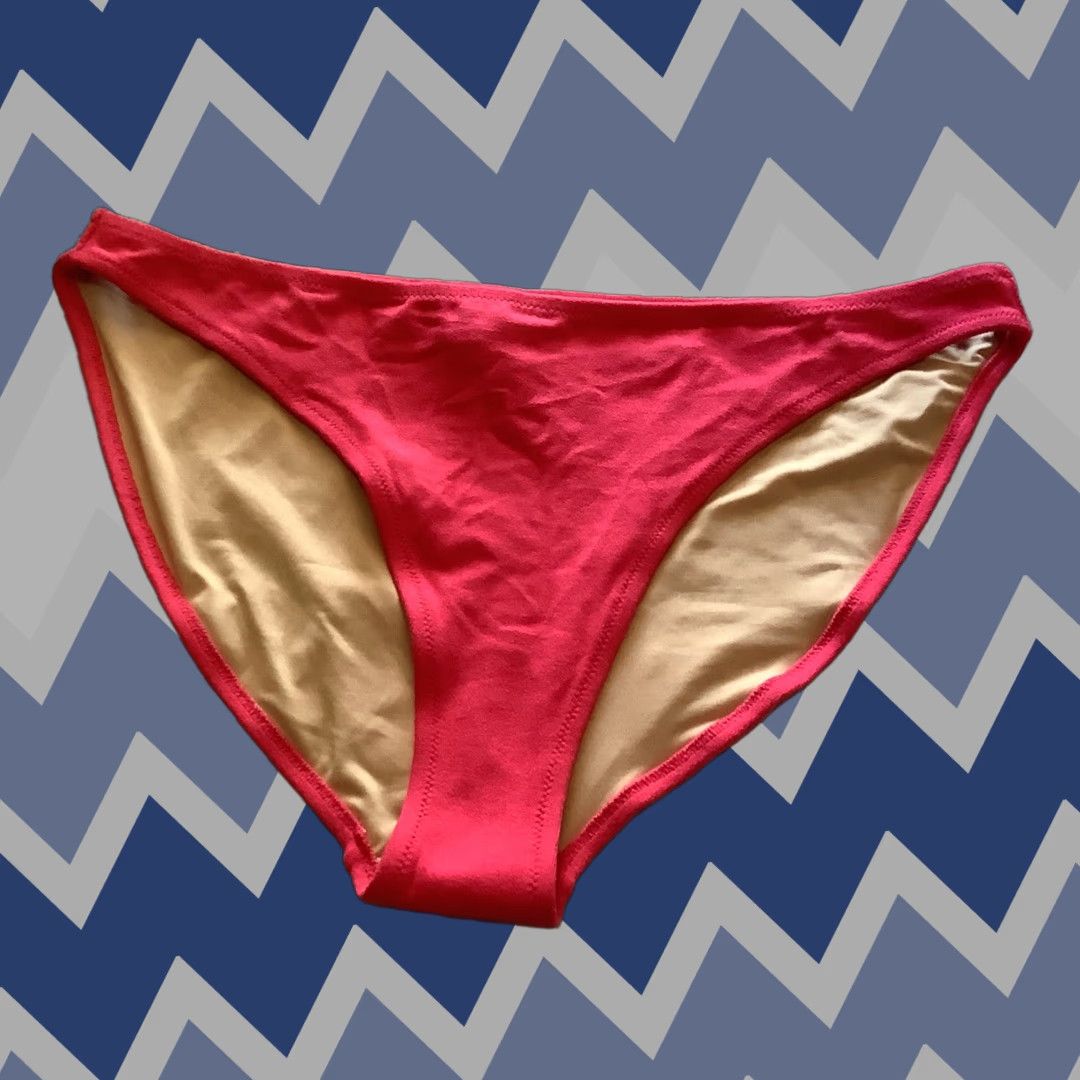 Old Navy Old Navy Women Swim Bottoms XL High-Waisted Pink Red Pinkish Redish Bikini Bottoms, Regular, Regular Size, Bottom, Swim, 1 Piece Size 40" / US 18 - 1 Thumbnail
