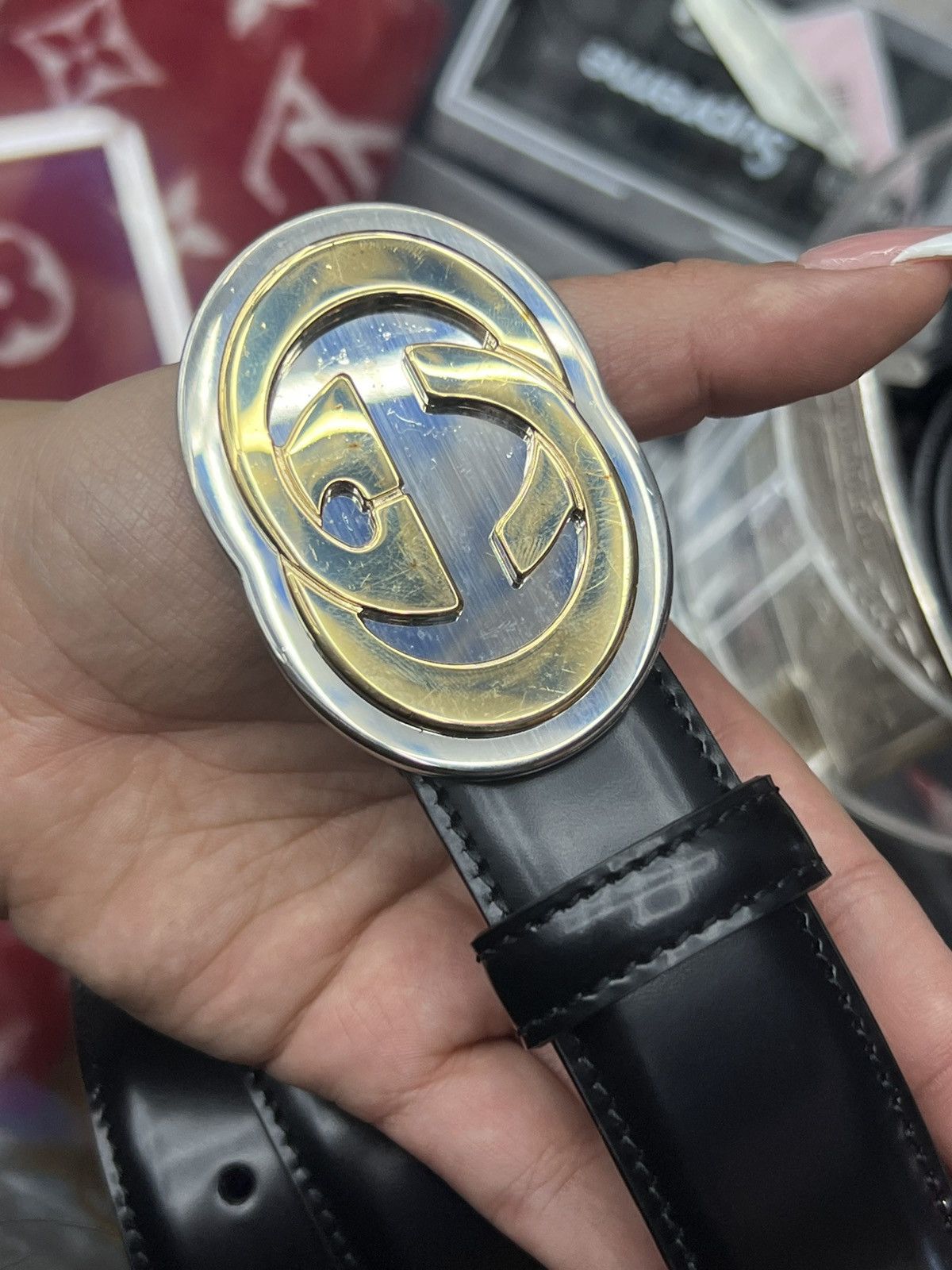 Gucci Gucci Black Belt Size 34 - 4 Thumbnail