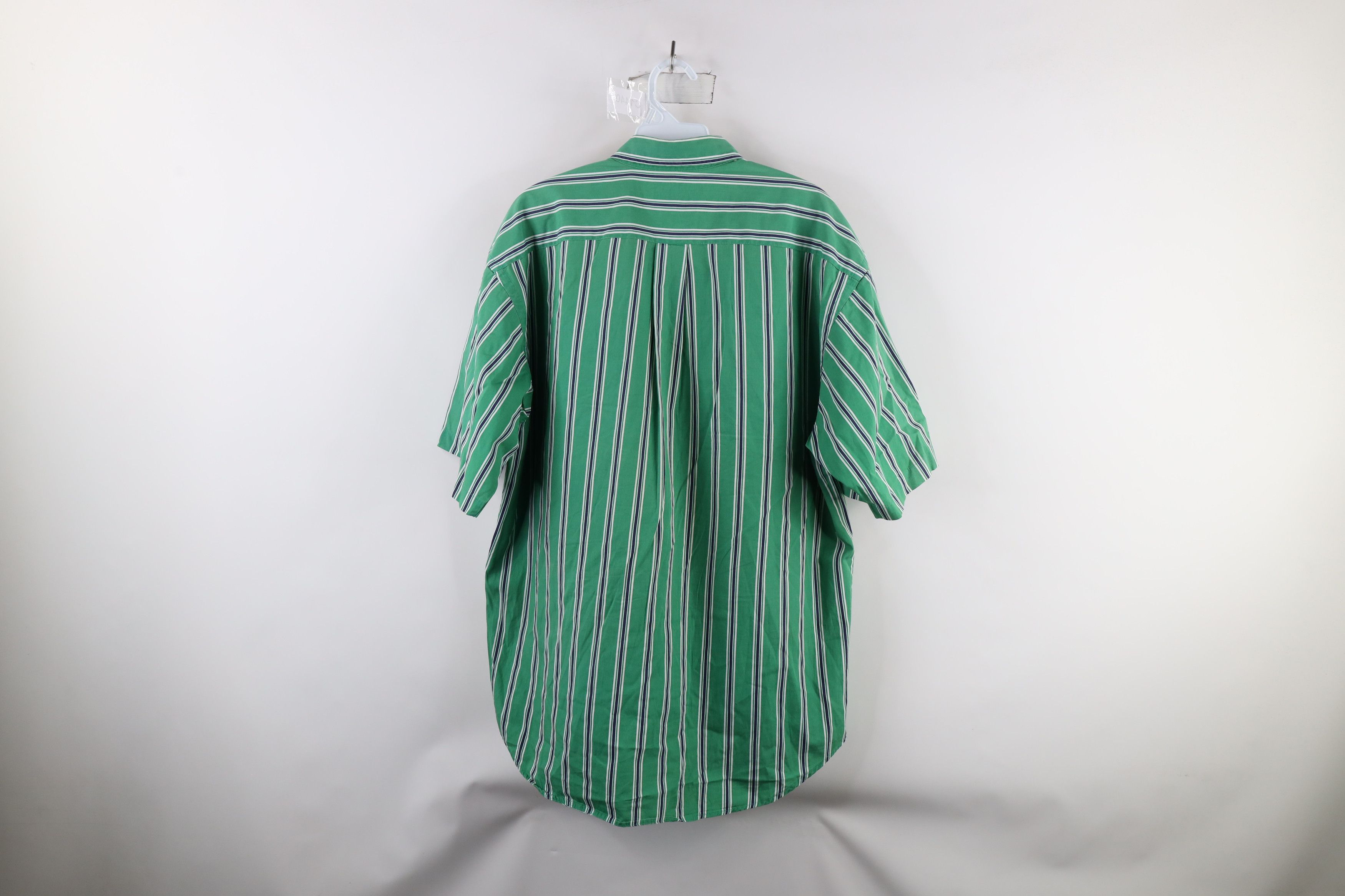 Vintage Vintage 90s Streetwear Fit Striped Short Sleeve Button Shirt Size US M / EU 48-50 / 2 - 9 Thumbnail