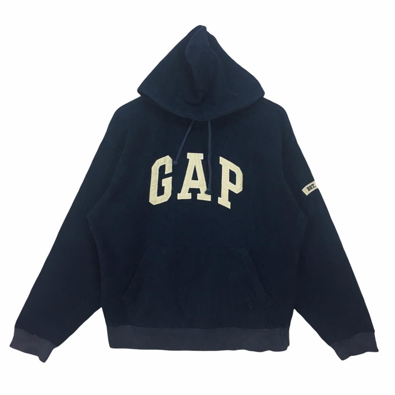 Gap Vtg GAP Hoodie Sweatshirt Big Logo Spell Out Size US S / EU 44-46 / 1 - 1 Thumbnail