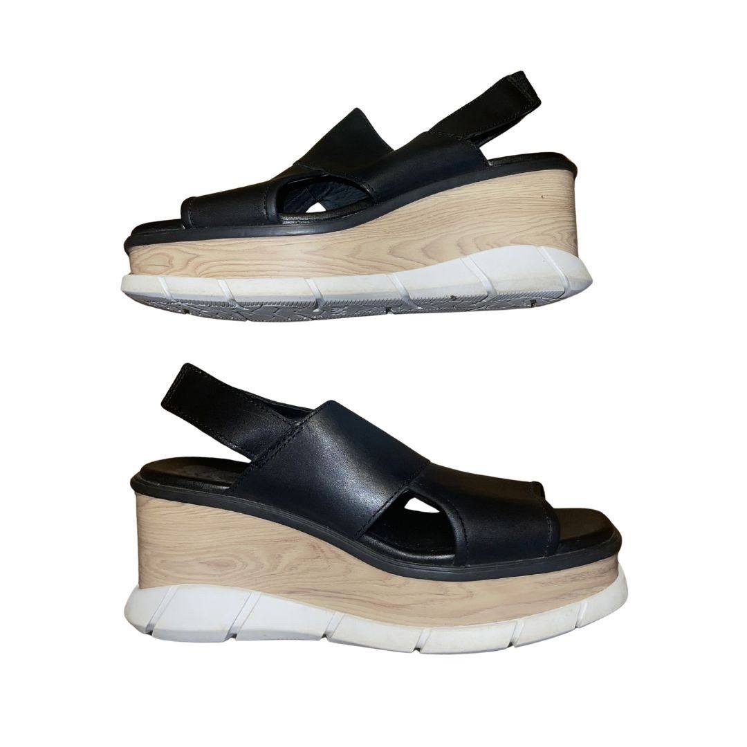 SOREL Joanie III Slingback Platform Wedge Leather Sandal 8 Shoes Size US 8 / IT 38 - 1 Thumbnail
