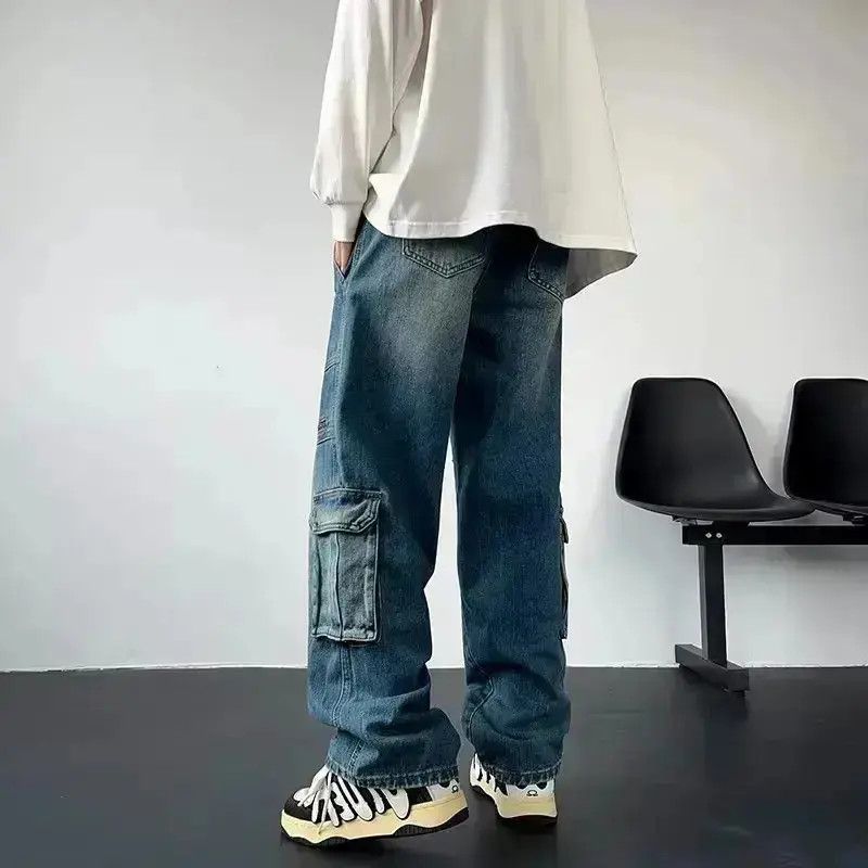 Japanese Brand Y2K Pocket Zipper Baggy Jean Size US 32 / EU 48 - 3 Thumbnail