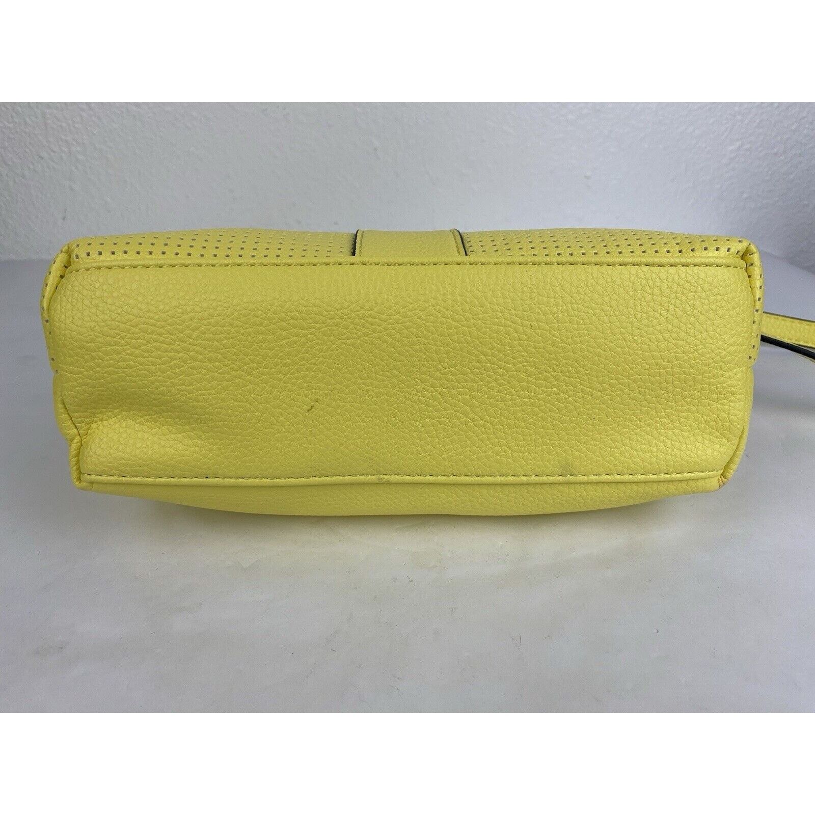 Elie Tahari NWT Tahari Yellow Vegan Leather Crossbody Full Zip Vibrant Size ONE SIZE - 12 Thumbnail