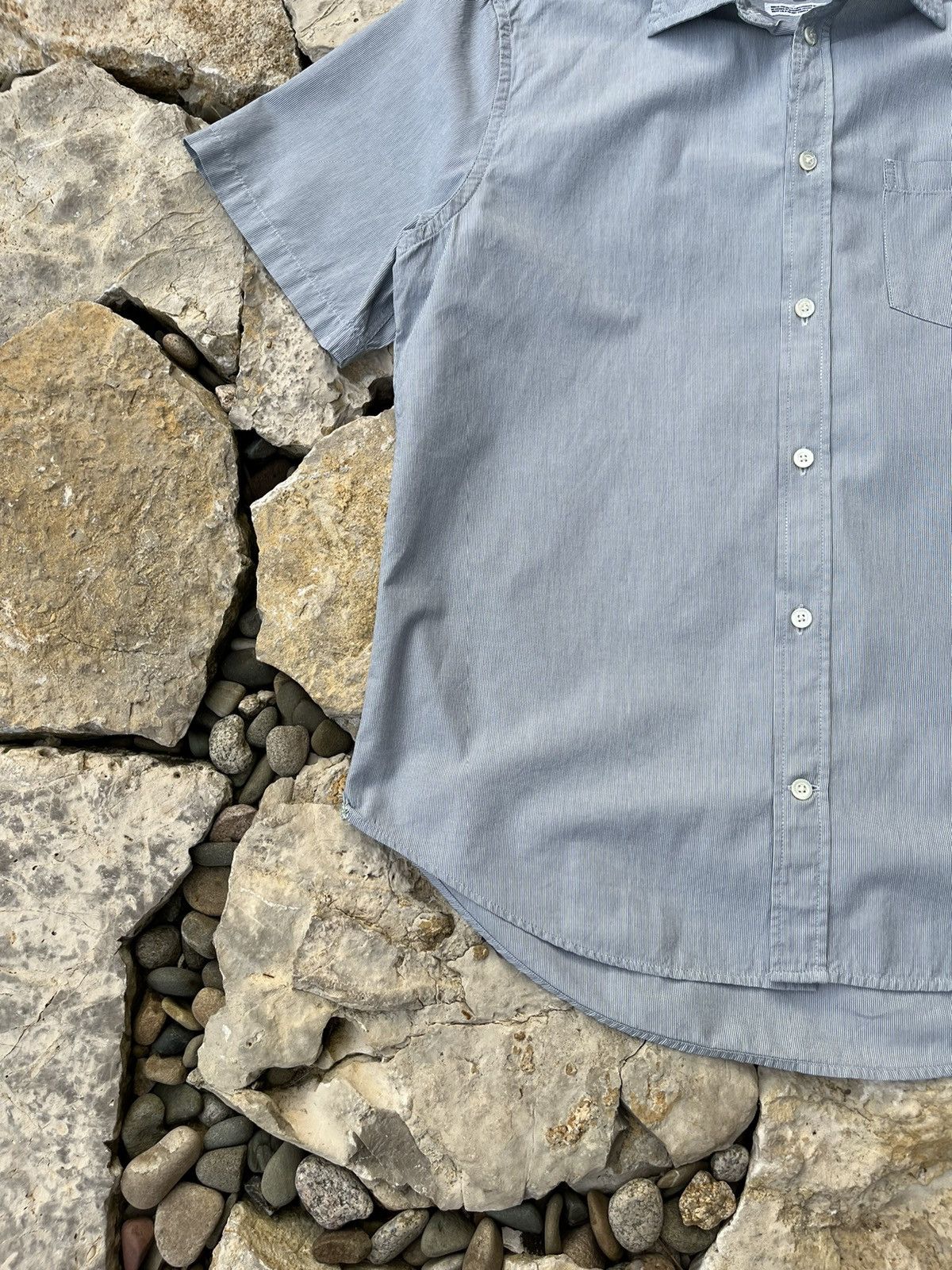 Norse Projects Norse Projects osvald micro stripe ss cotton pocket shirt Size US S / EU 44-46 / 1 - 6 Thumbnail