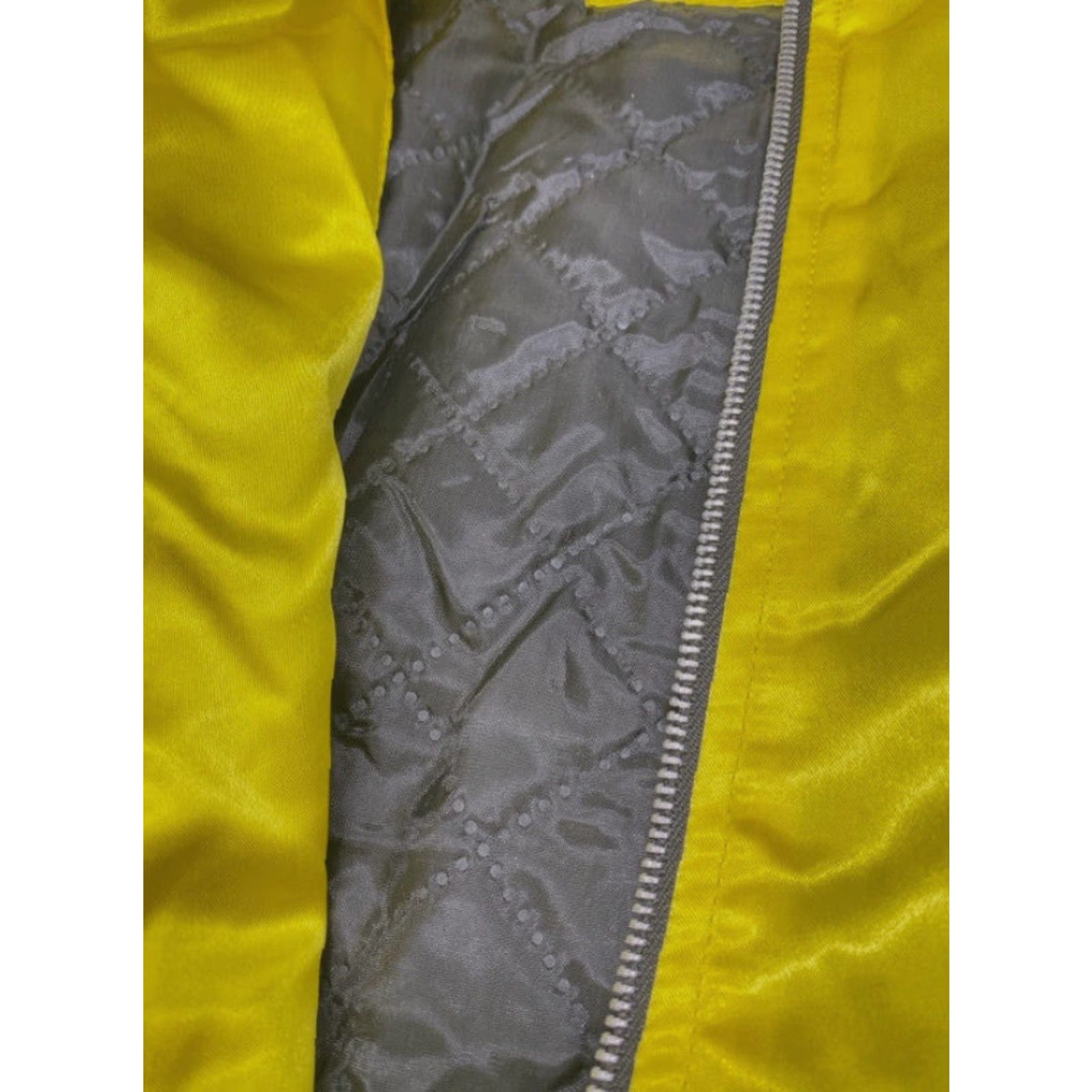 Born Born In Poverty Jacket Men's 3XL Satin Multicolor Zip Insulated Pockets Collared Regular Fall Winter Spring Size US XXL / EU 58 / 5 - 5 Thumbnail