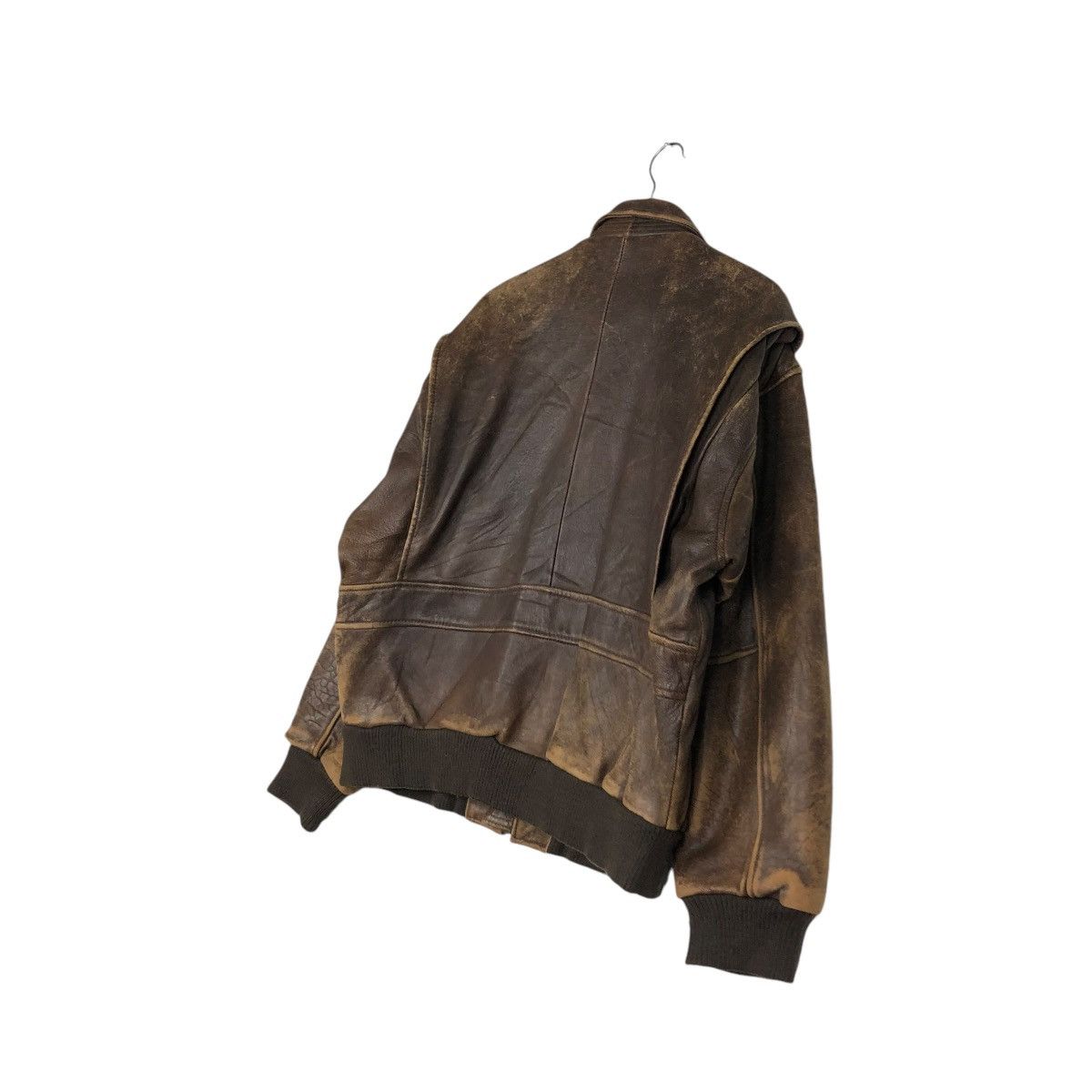 Vintage 🔥VINTAGE LEATHER JACKET AIR FORCE MILITARY BUZZ RICKSONS Size US M / EU 48-50 / 2 - 14 Thumbnail
