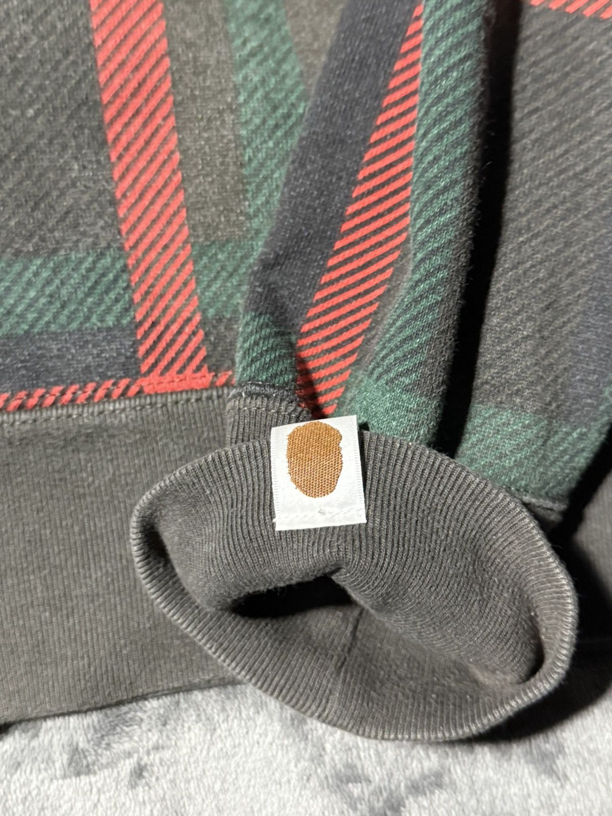 Bape Bape Check 2nd Ape Wide Full Zip Hoodie Size US L / EU 52-54 / 3 - 7 Thumbnail