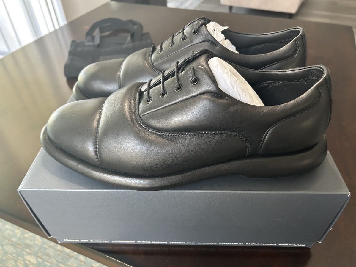 Clarks × Martine Rose CUR Oxford 1 M Black Leather Size US 11 / EU 44 - 2 Thumbnail