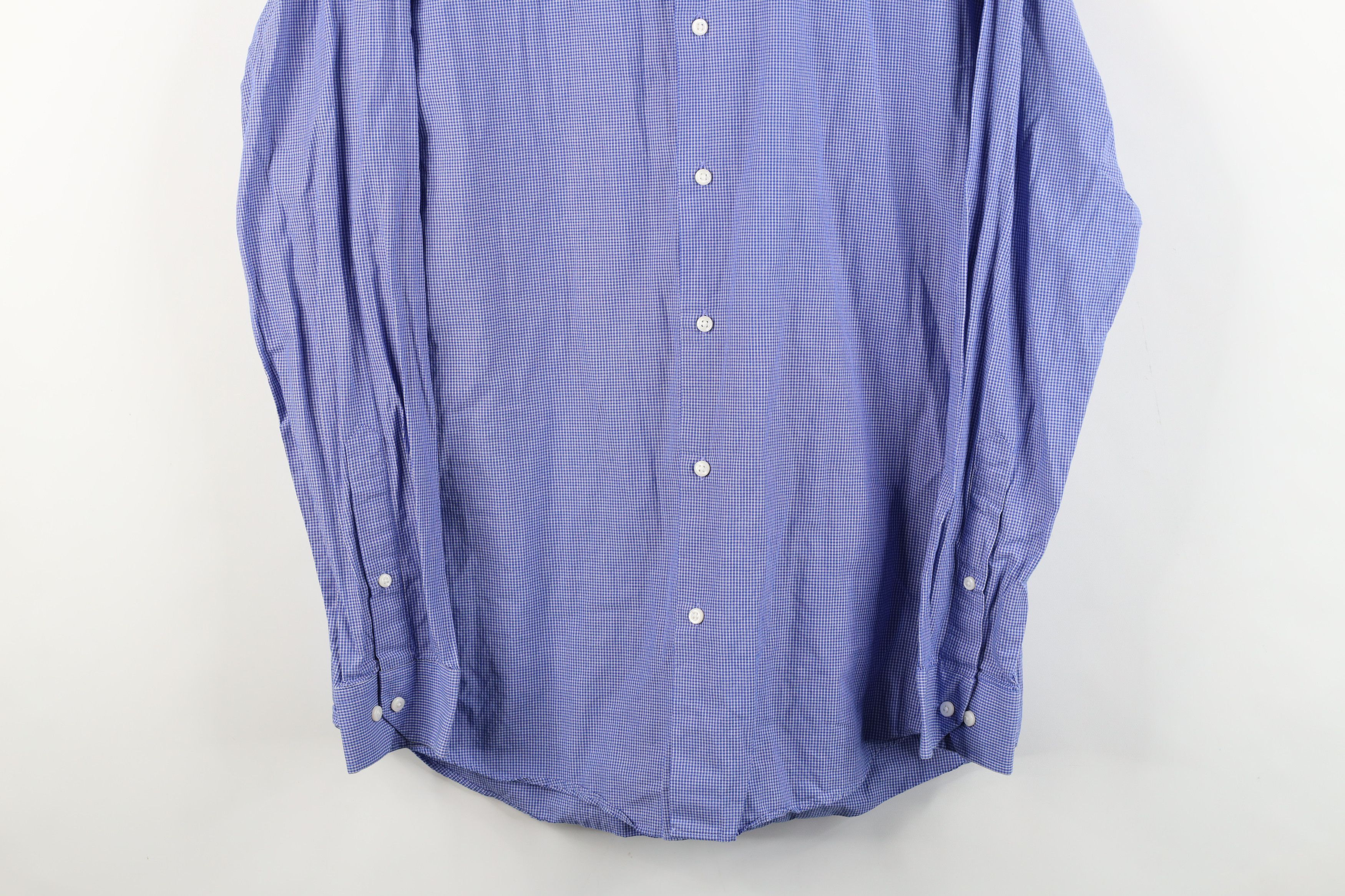 Ben Sherman Ben Sherman Tailored Slim Fit Button Shirt Blue Plaid Size US M / EU 48-50 / 2 - 3 Thumbnail
