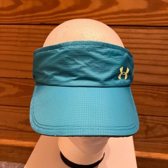 Under Armour Under Armor Visor Blue Yellow Run Outdoor y2k retro 90s Size ONE SIZE - 1 Thumbnail