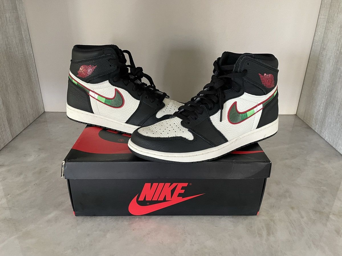 image of Jordan Nike Air Jordan 1 Sports Illustrated “A Star Is Born Shoes in Black Red White (Size 12)