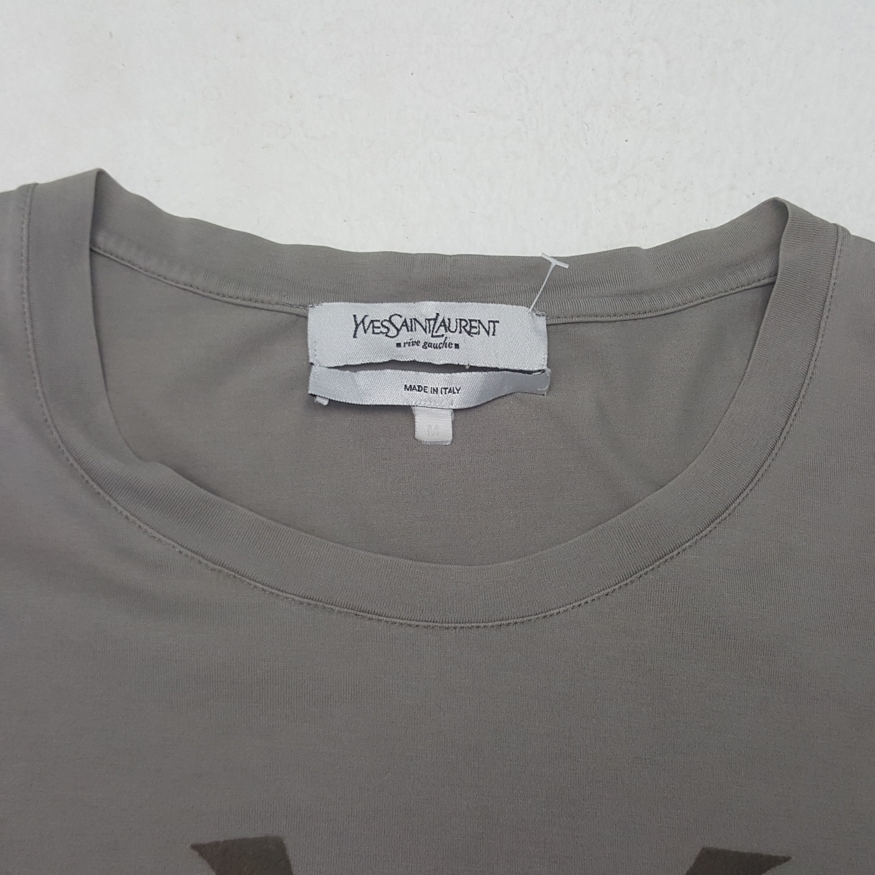 Yves Saint Laurent Vintage Yves Saint Laurent Big Logo Tshirt C294N71 Size US M / EU 48-50 / 2 - 4 Thumbnail