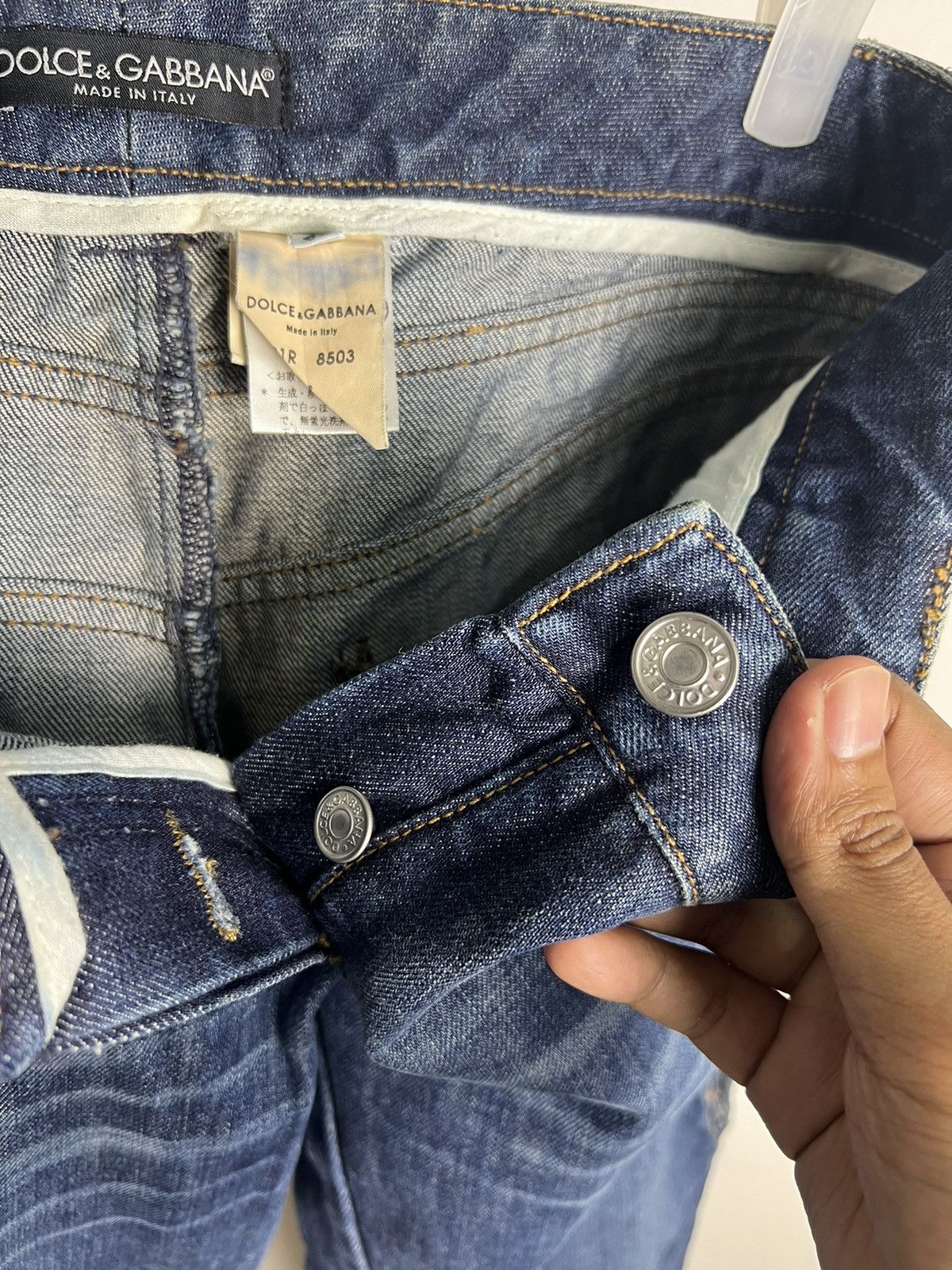 Dolce & Gabbana SS2003 Dolce&Gabbana Side Zipper Denim Jeans Size US 33 - 13 Thumbnail