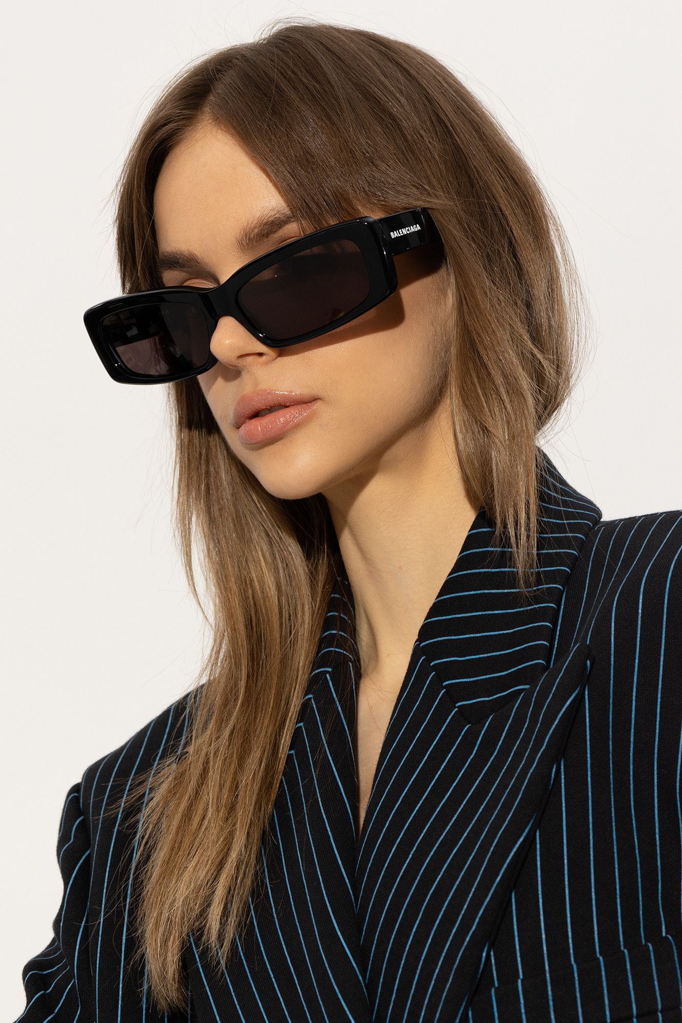 Balenciaga o1in1g1024 Size : OS / Oversize Rectangle Sunglasses Black Size ONE SIZE - 3 Thumbnail