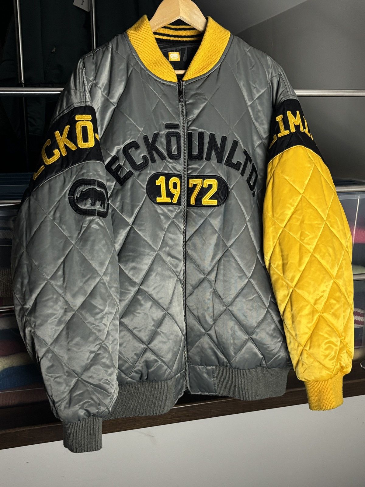 Ecko Unltd. Ecko Unltd. Quilted Reversible Bomber Jacket Rap HipHop Boxy Size US XL / EU 56 / 4 - 2 Thumbnail