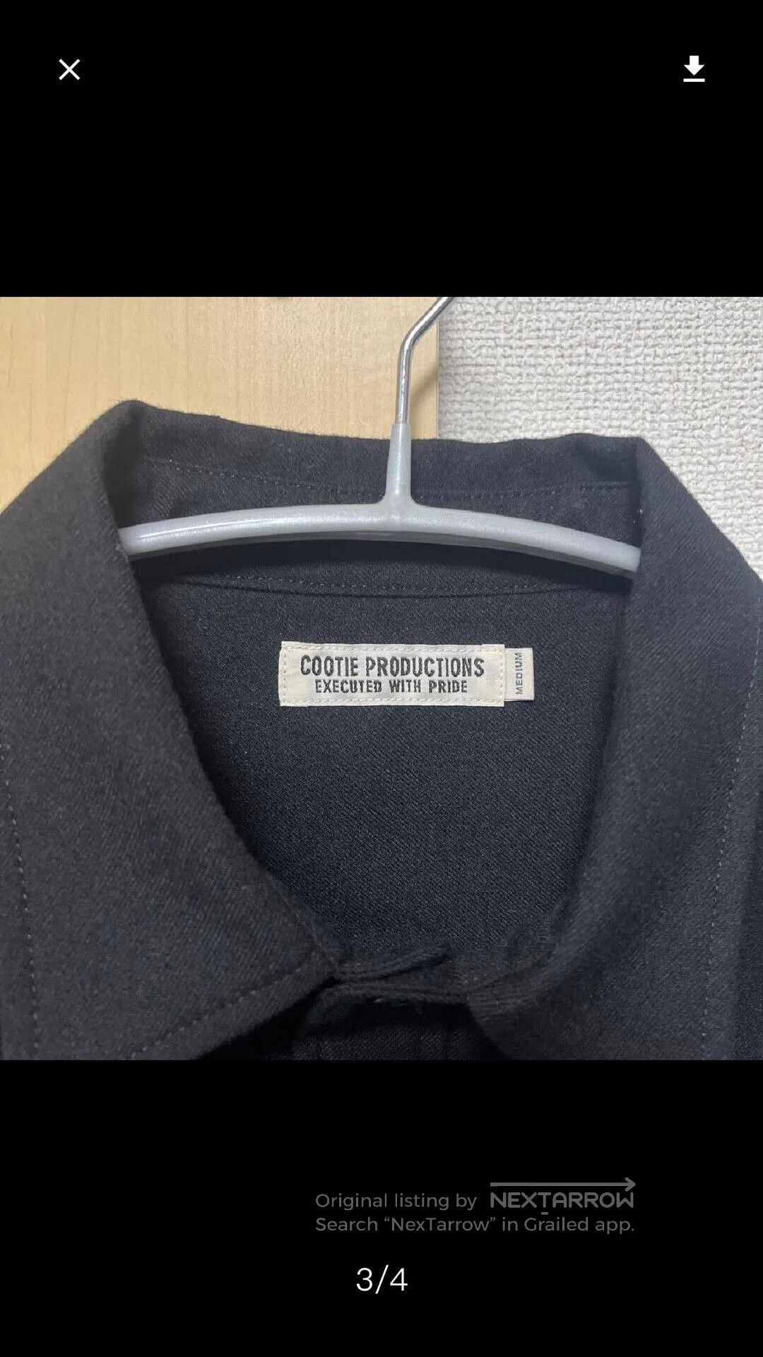 Japanese Brand Cootie Black CPO Shirt Jacket. Size US M / EU 48-50 / 2 - 6 Thumbnail