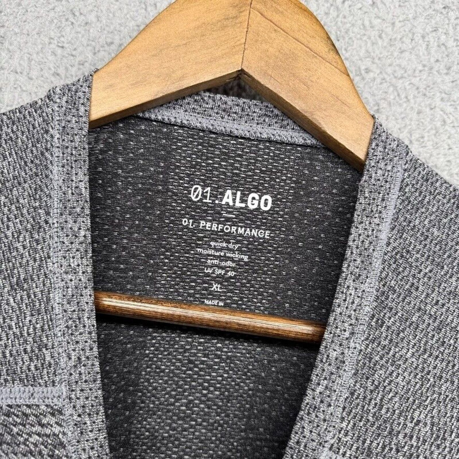 Other 01 Algo Shirt Men's Extra Large Gray Tech Running Size US XL / EU 56 / 4 - 4 Thumbnail