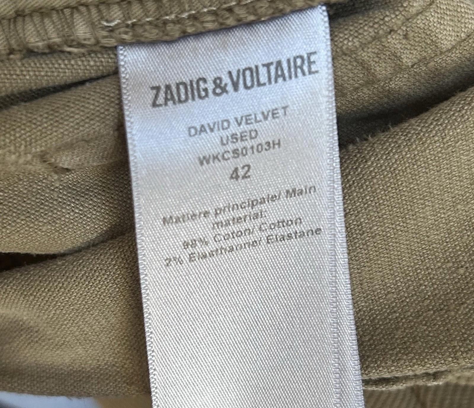 Zadig & Voltaire Zadig & Voltaire David Velvet Slim Corduroy Pants US ~32–33 Size US 42 / EU 58 - 3 Thumbnail