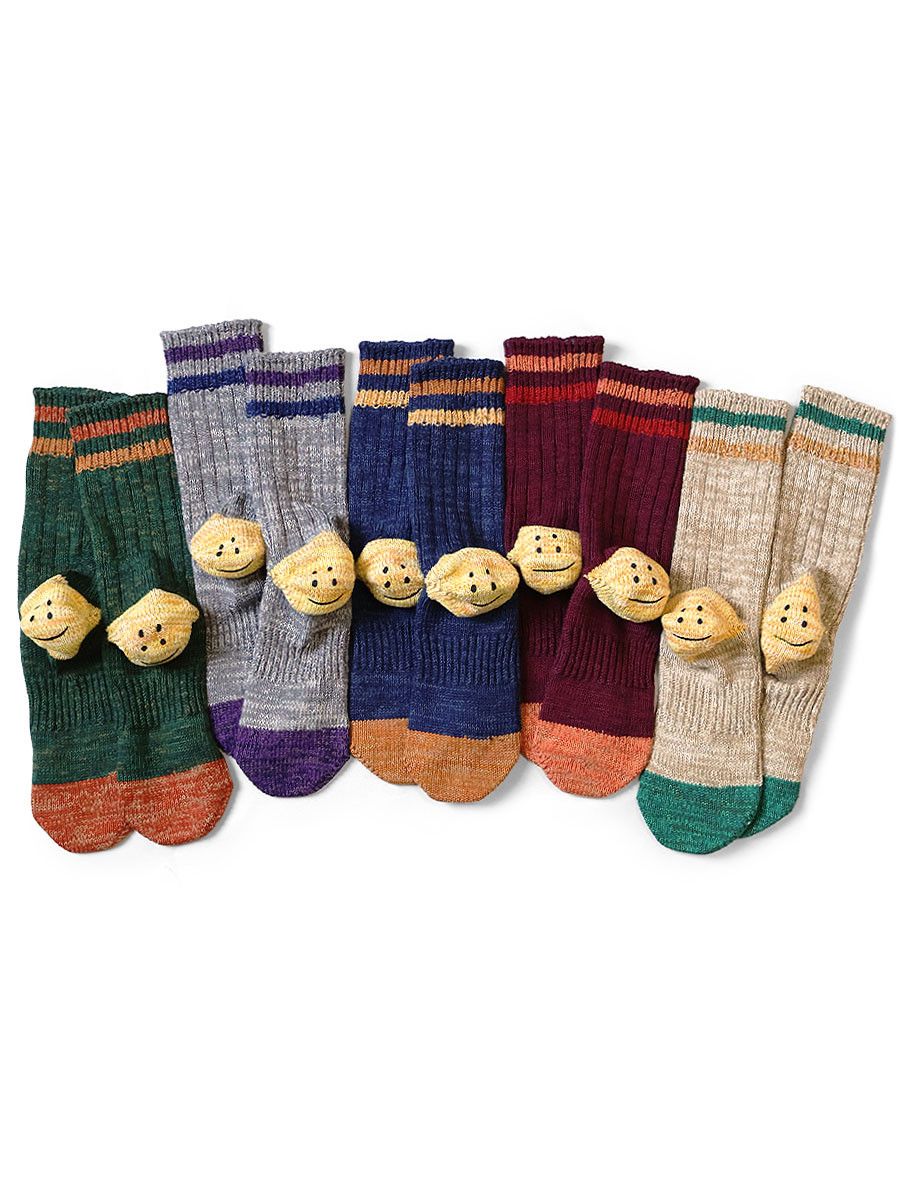 Kapital Kapital 5 colors set IVY RAINBOWY HAPPY HEEL Socks Size ONE SIZE - 1 Preview