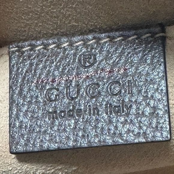 Gucci Gucci Ophidia Small GG Supreme Canvas Leather Bag Beige Brow Size ONE SIZE - 6 Thumbnail