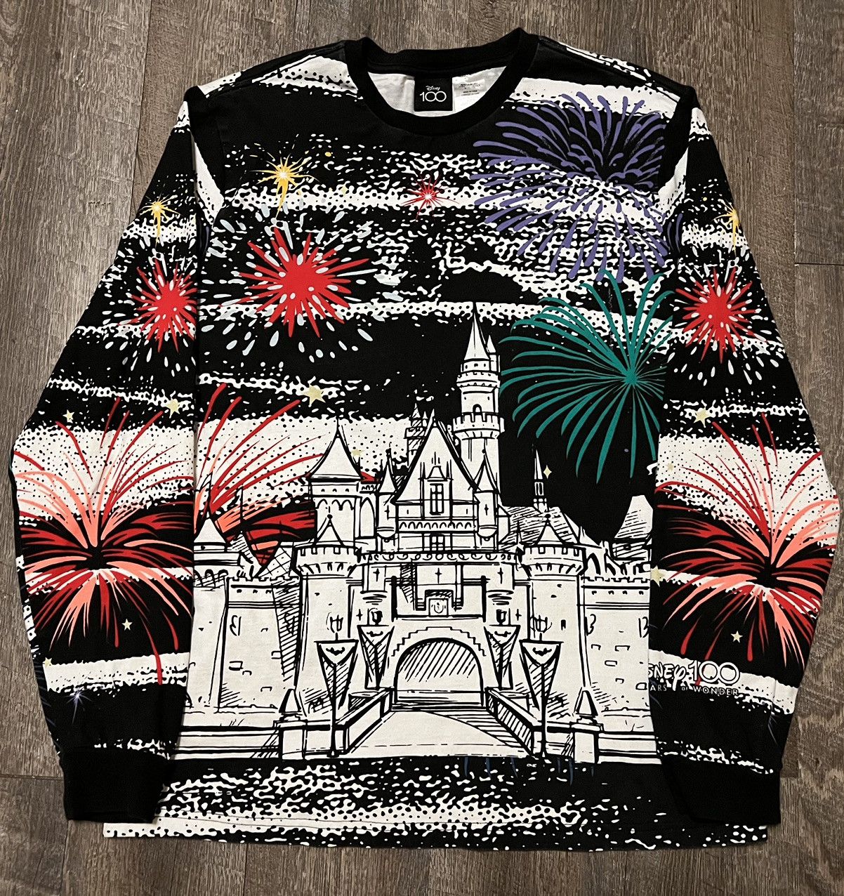Disney Disney 100 Years Of Wonder Castle Jersey Shirt AOP Size L Size US L / EU 52-54 / 3 - 1 Thumbnail
