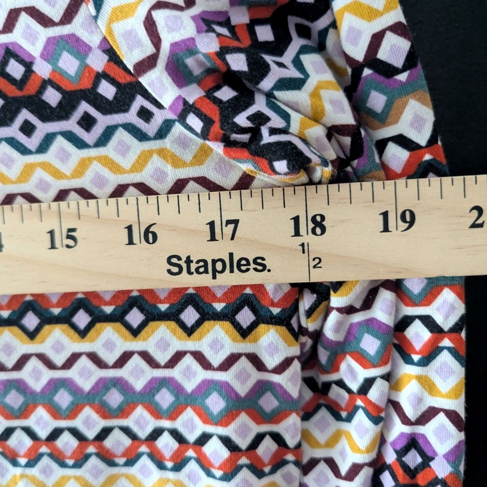 Loft LOFT Geometric Print Turtleneck Long Sleeve Top Womens L Multicolor Retro Mod Size L / US 10 / IT 46 - 5 Thumbnail