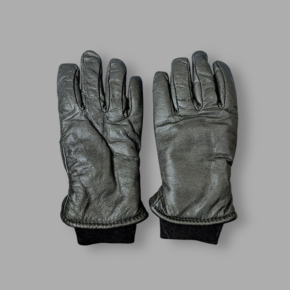 Other Unisex Black Warm Insulated Cuffed Leather Gloves Sz S Size ONE SIZE - 4 Thumbnail