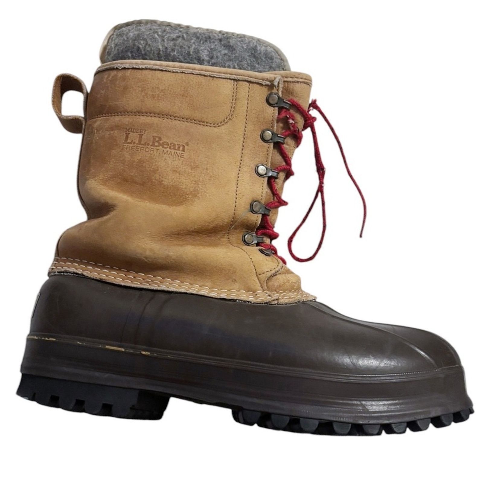 L.L. Bean Vintage L.L. Bean Maine Leather Pac Insulated Boot Size US 12 / EU 45 - 1 Thumbnail