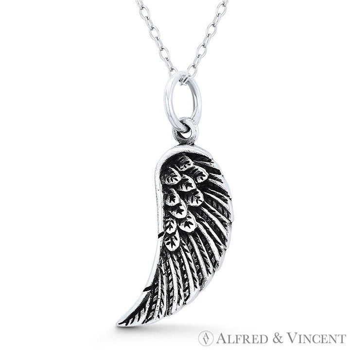 Other Angel's Wing Charm Pendant in Oxidized .925 Sterling Silver Size ONE SIZE - 1 Preview