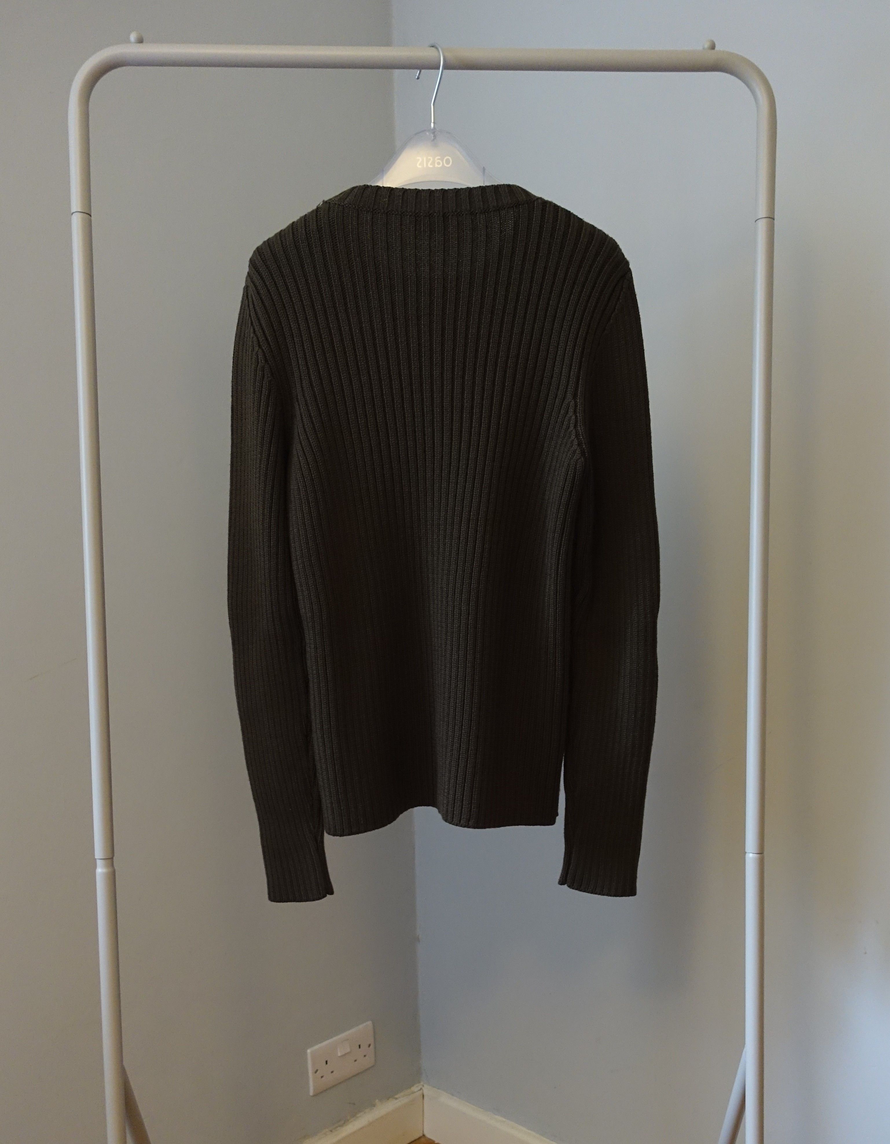 Prada Military Style Ribbed Wool Sweater Size US XS / EU 42 / 0 - 4 Thumbnail