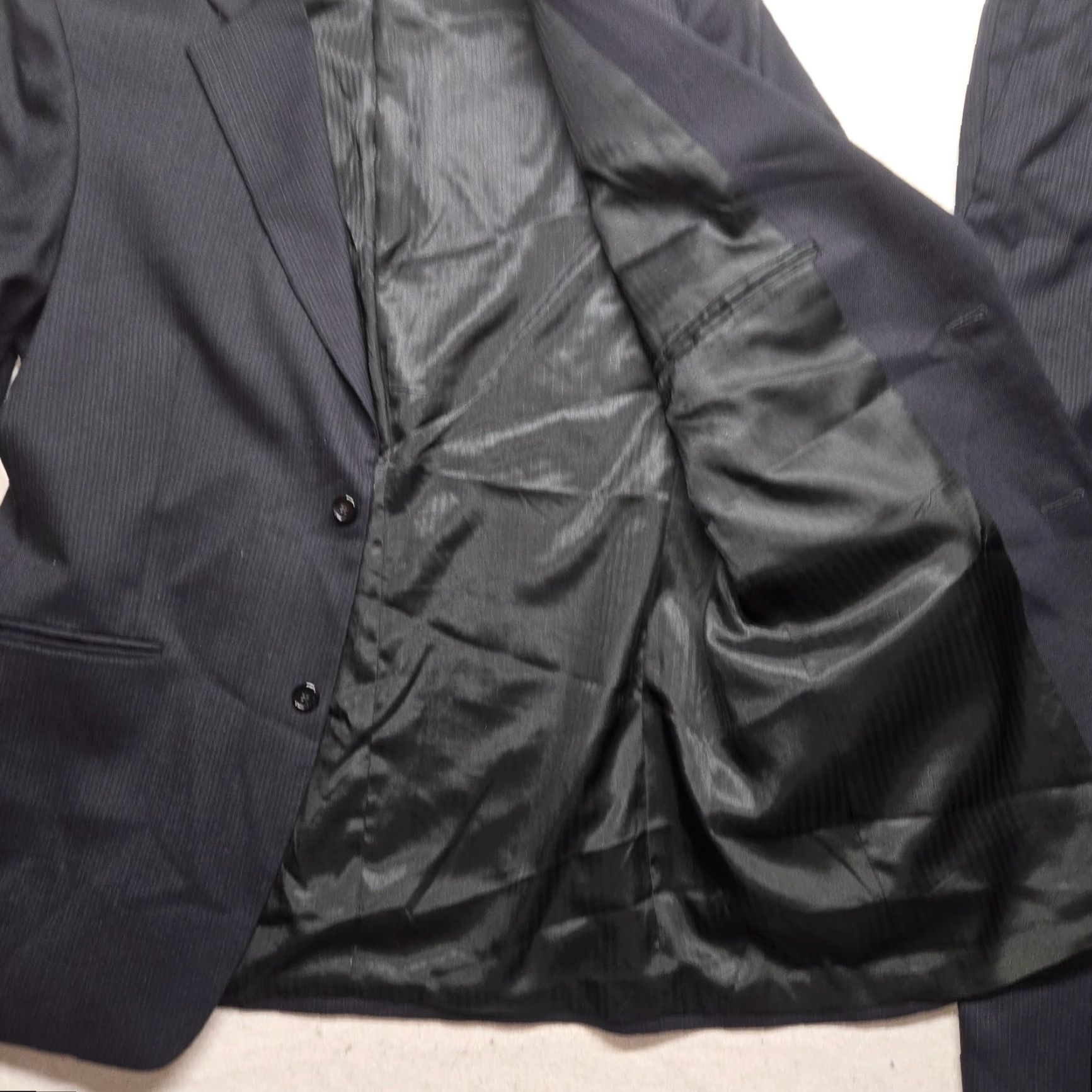 Haggar Haggar Men's Gray Check 2 Piece Blazer Suit Jacket & Pants, Size L, Classic Fit, Formal/Casual Wear Size 42R - 2 Thumbnail