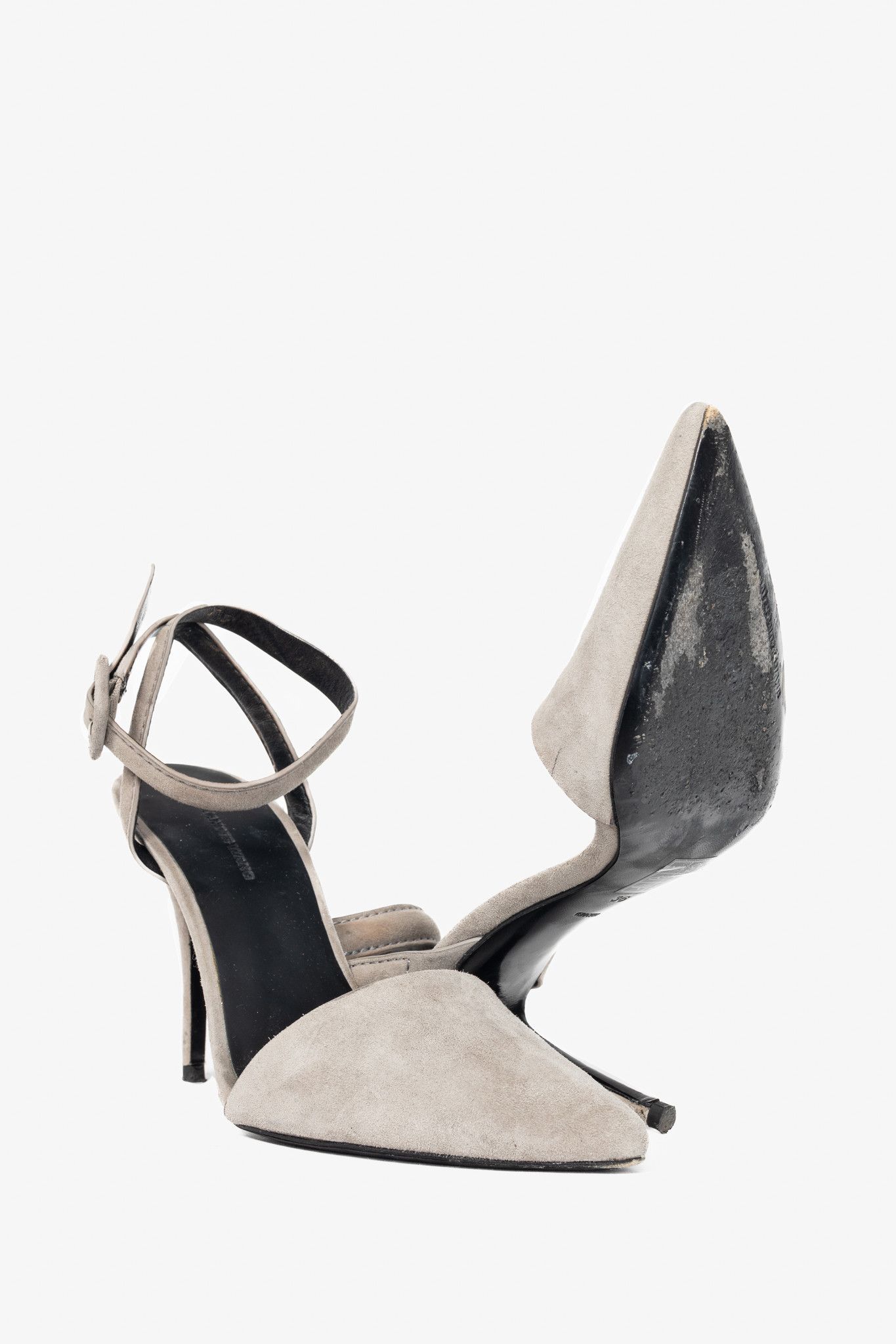 Alexander Wang Alexander Wang Lovisa Taupe Suede Pointed-Toe Pumps Size US 5.5 / IT 35.5 - 4 Thumbnail