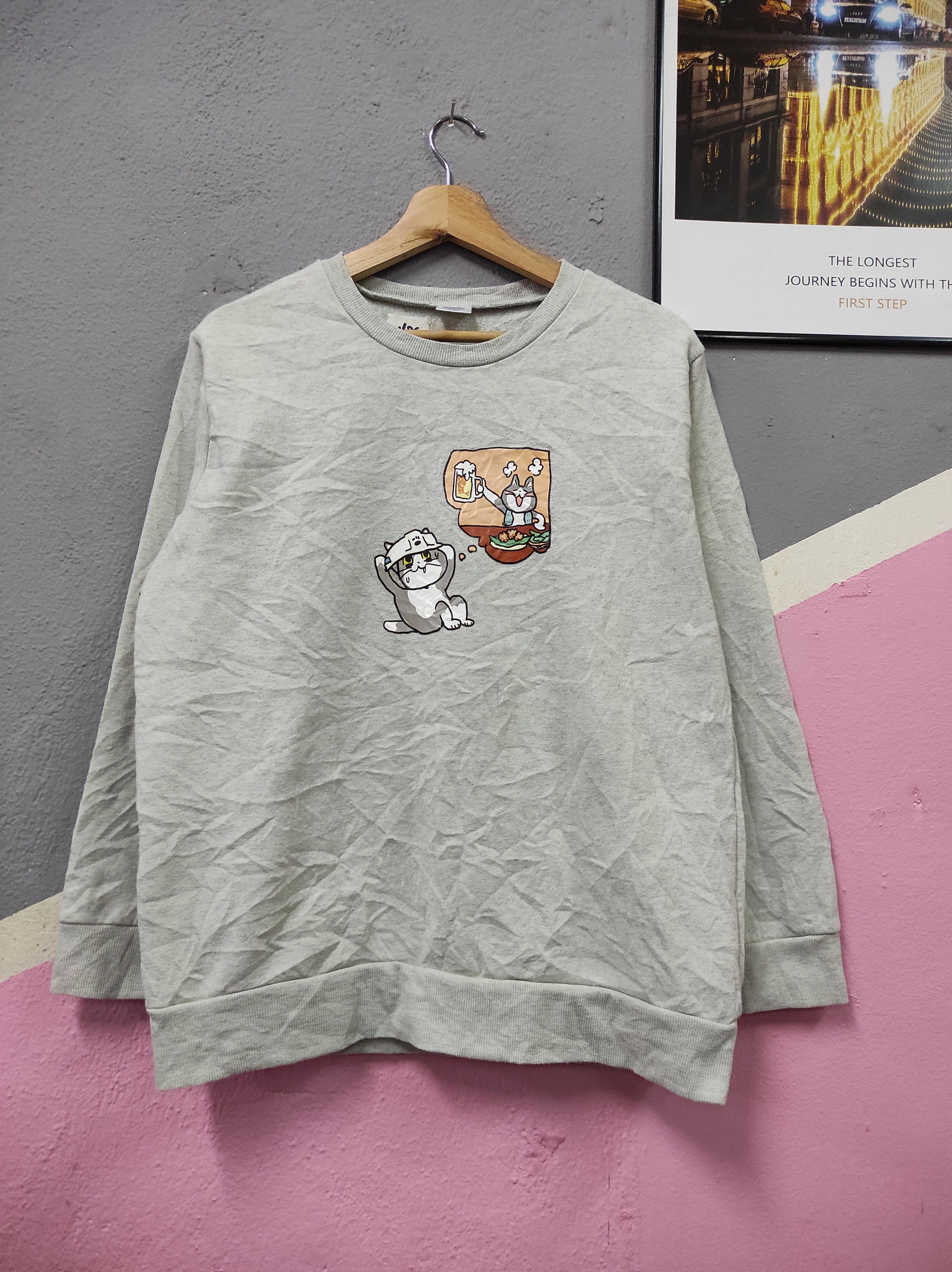 SHIGOTO NEKO EMOJI CAT CARTOONS SWEATSHIRT