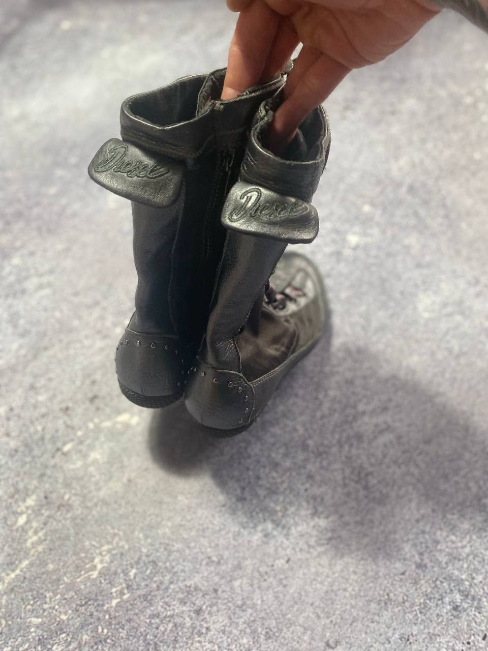 Diesel Leather biker Moto boots Diesel Archive Futuristic shoes 36 Size US 6 / IT 36 - 8 Thumbnail