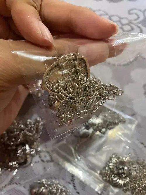 Other Heart Lock Chain Silver Grunge Punk Art Psychedelic🔥🔥🔥 Size ONE SIZE - 3 Thumbnail