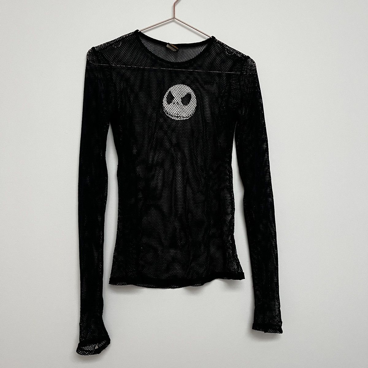 Vintage Vintage 90s Skull Mesh Long Sleeve Shirt (unisex) Size US M / EU 48-50 / 2 - 12 Thumbnail