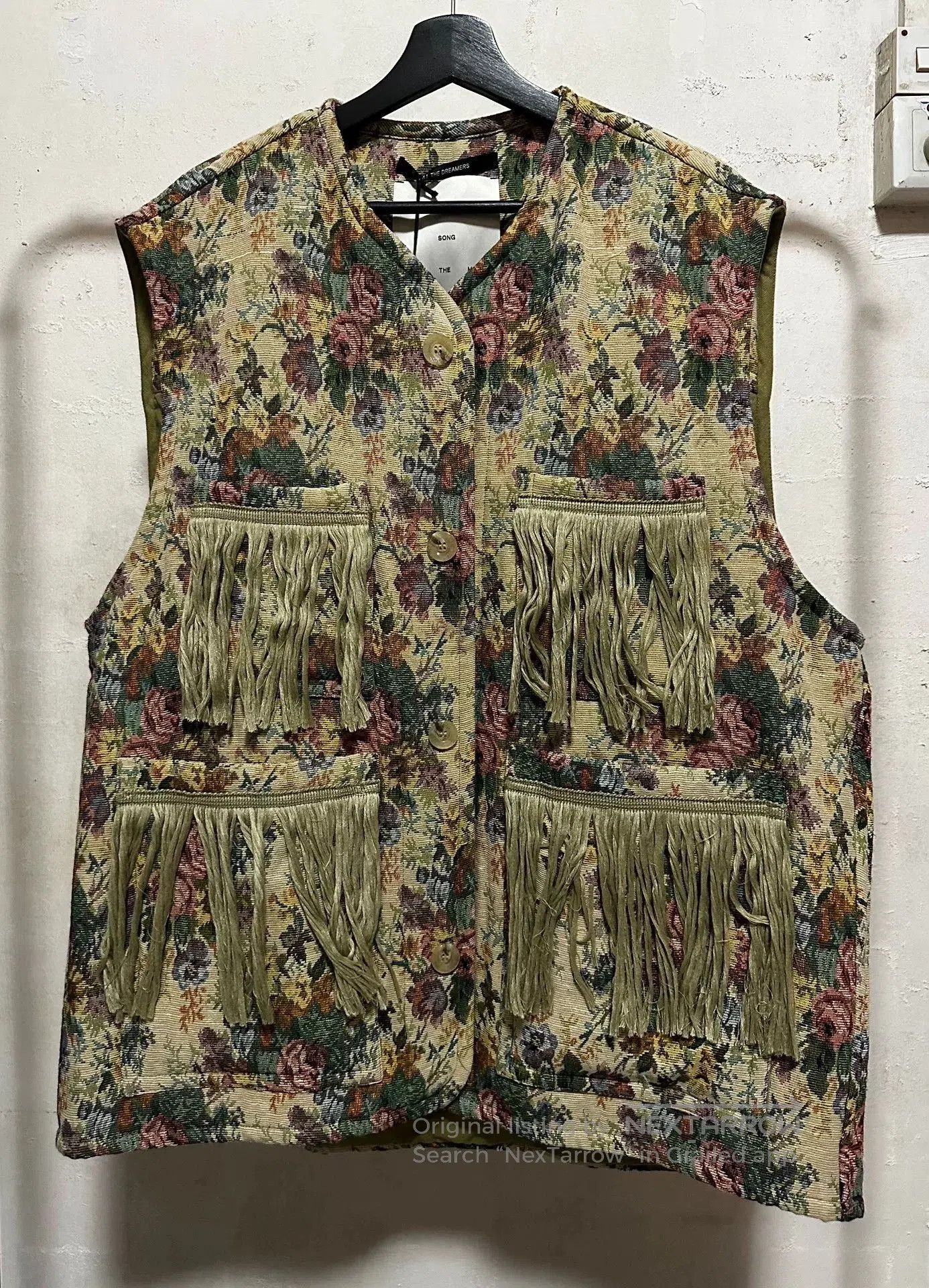 Song For The Mute SFTM 24.1 The Dreamers Floral Fringe Jacket. Size L / US 10 / IT 46 - 2 Thumbnail